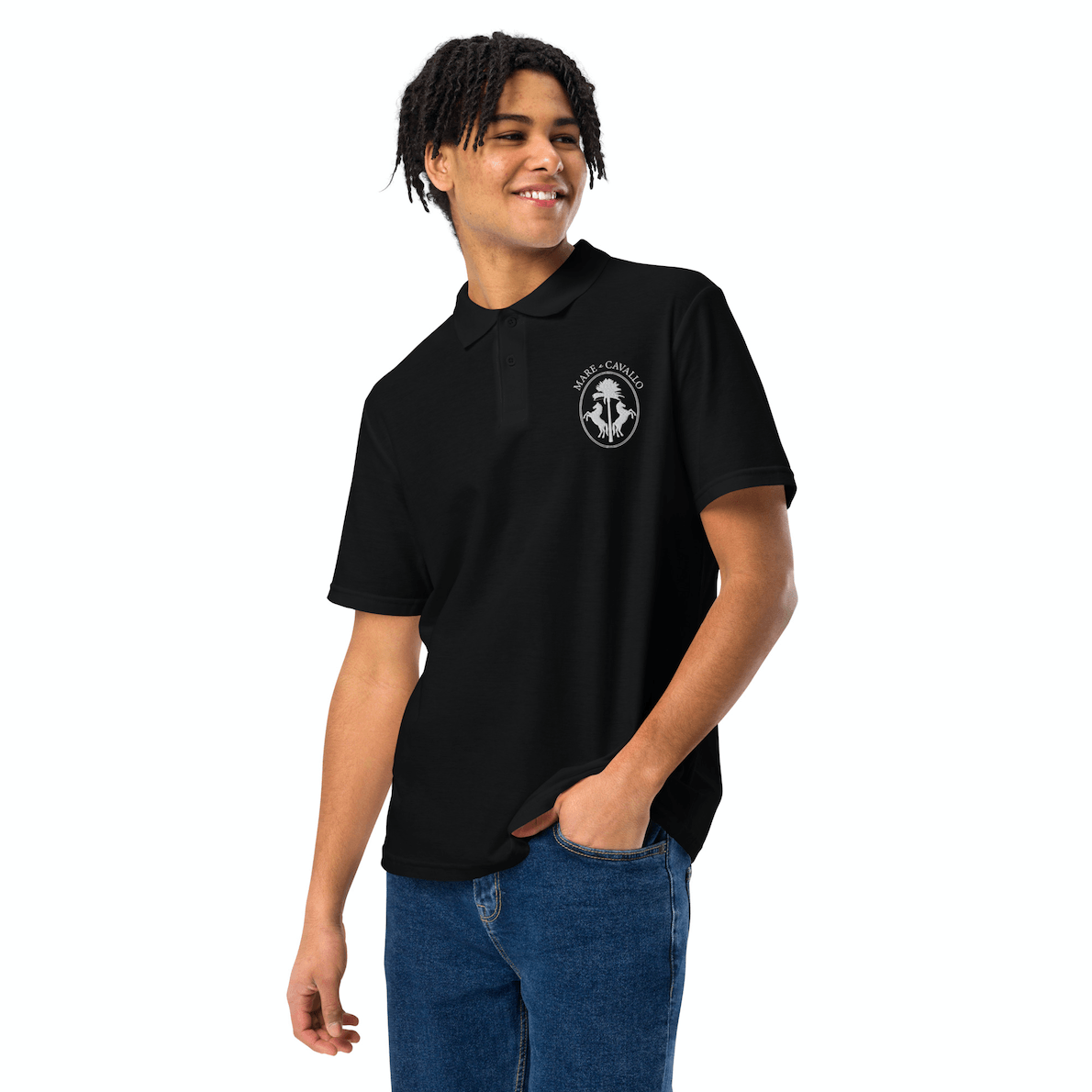 Poloshirt schwarz