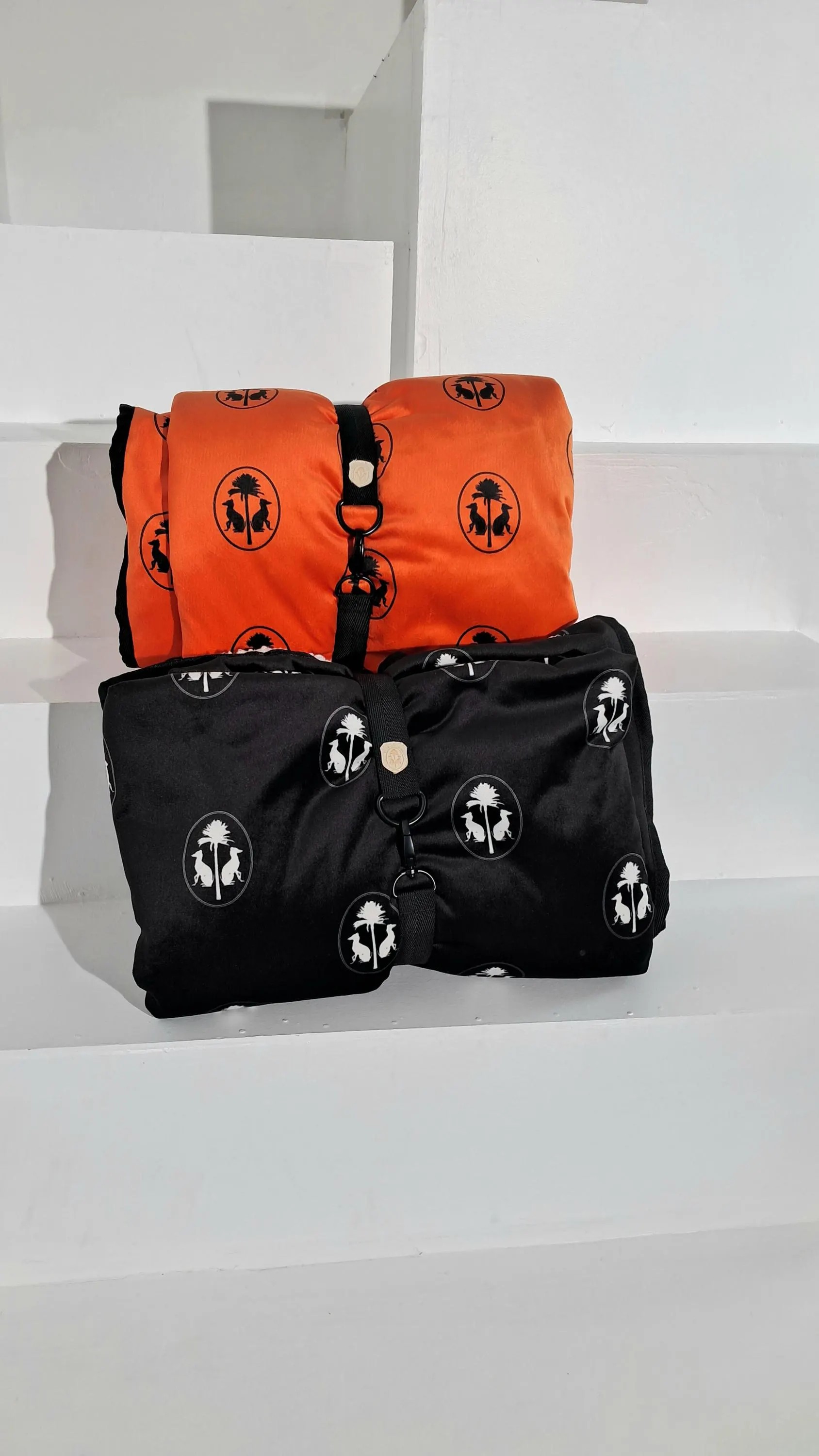 Hundereisedecke All Over Print - Schwarz