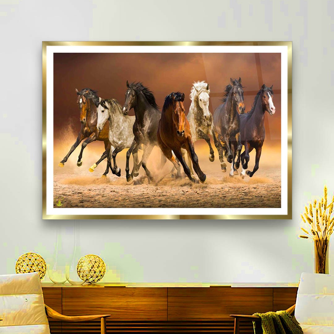 Dusty Race - Premium Tempered Glass Wall Art Horizontal