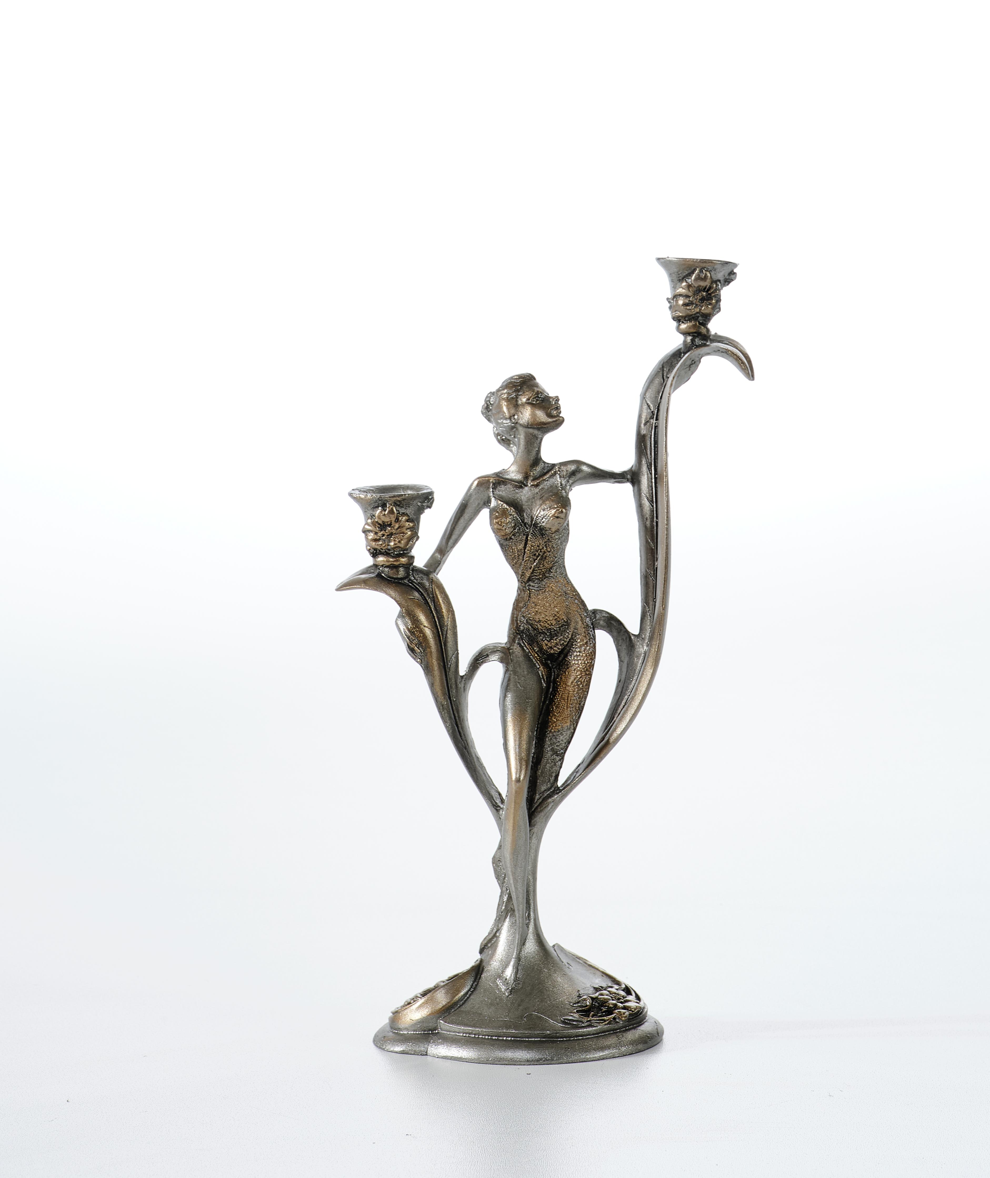 Fairy Decorated double-headed Candlestick - (Handmade)