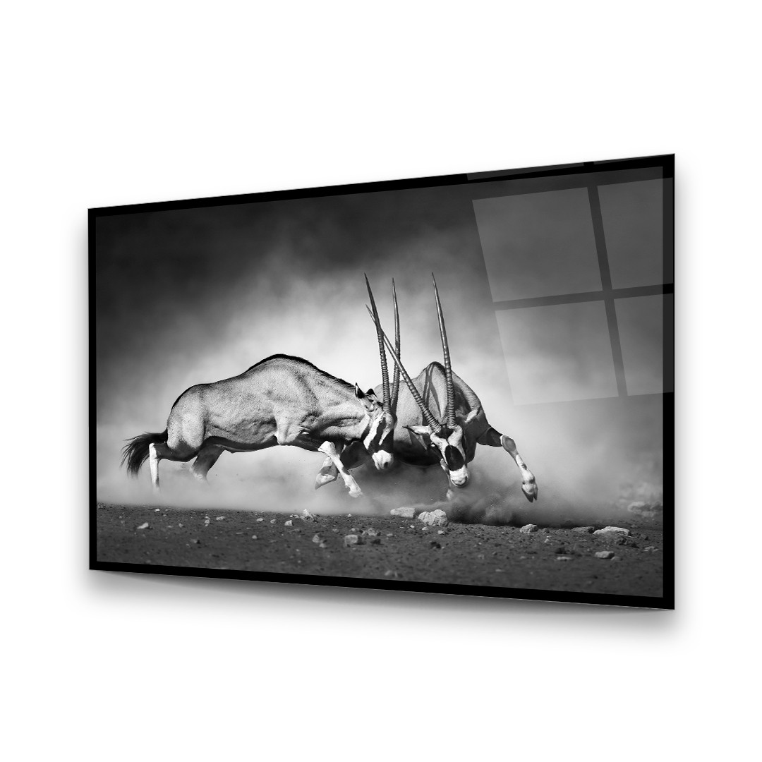 War and Chaos - Horizontal Glass Art