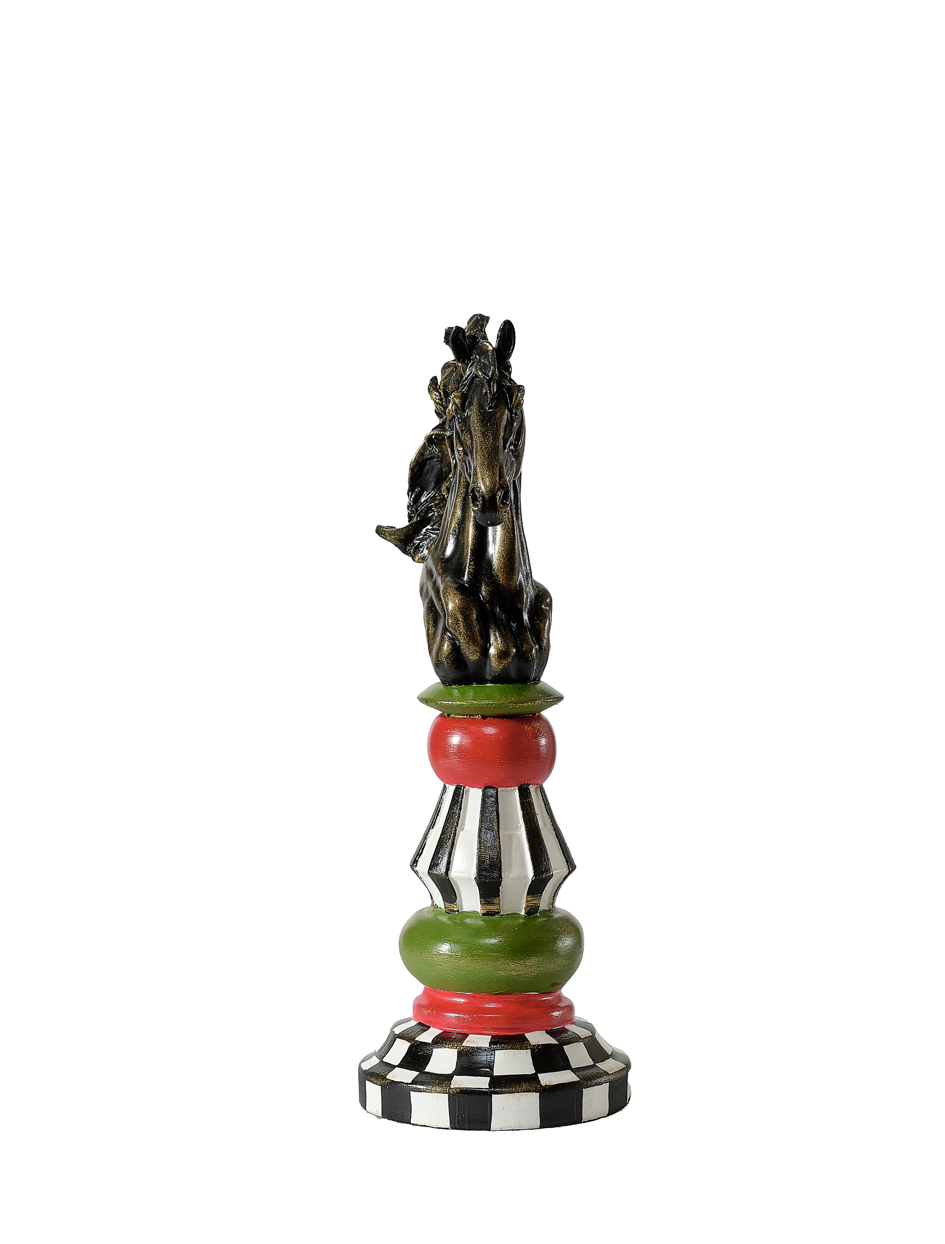 Large Chess Piece Sculpture Three-piece set 15.7" (Handmade)