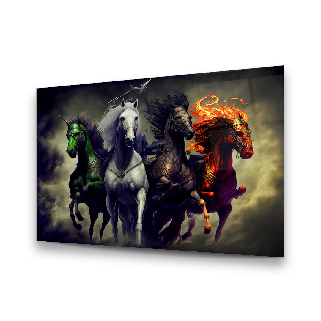 Armored Horse's - Horizontal Glass Art