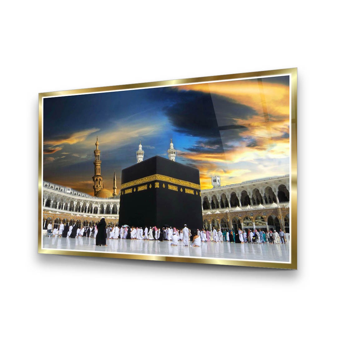 Islamic Introspection - Premium Tempered Glass Wall Art Horizontal