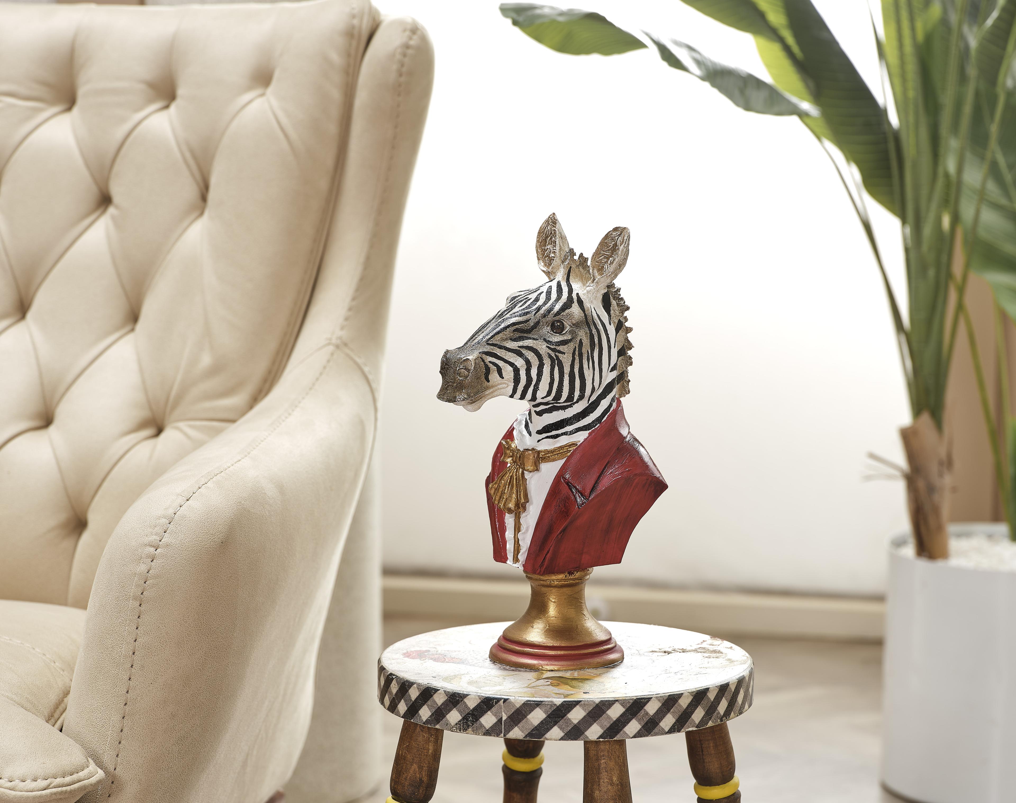 ZEBRA Statue 13.7" (Handmade)