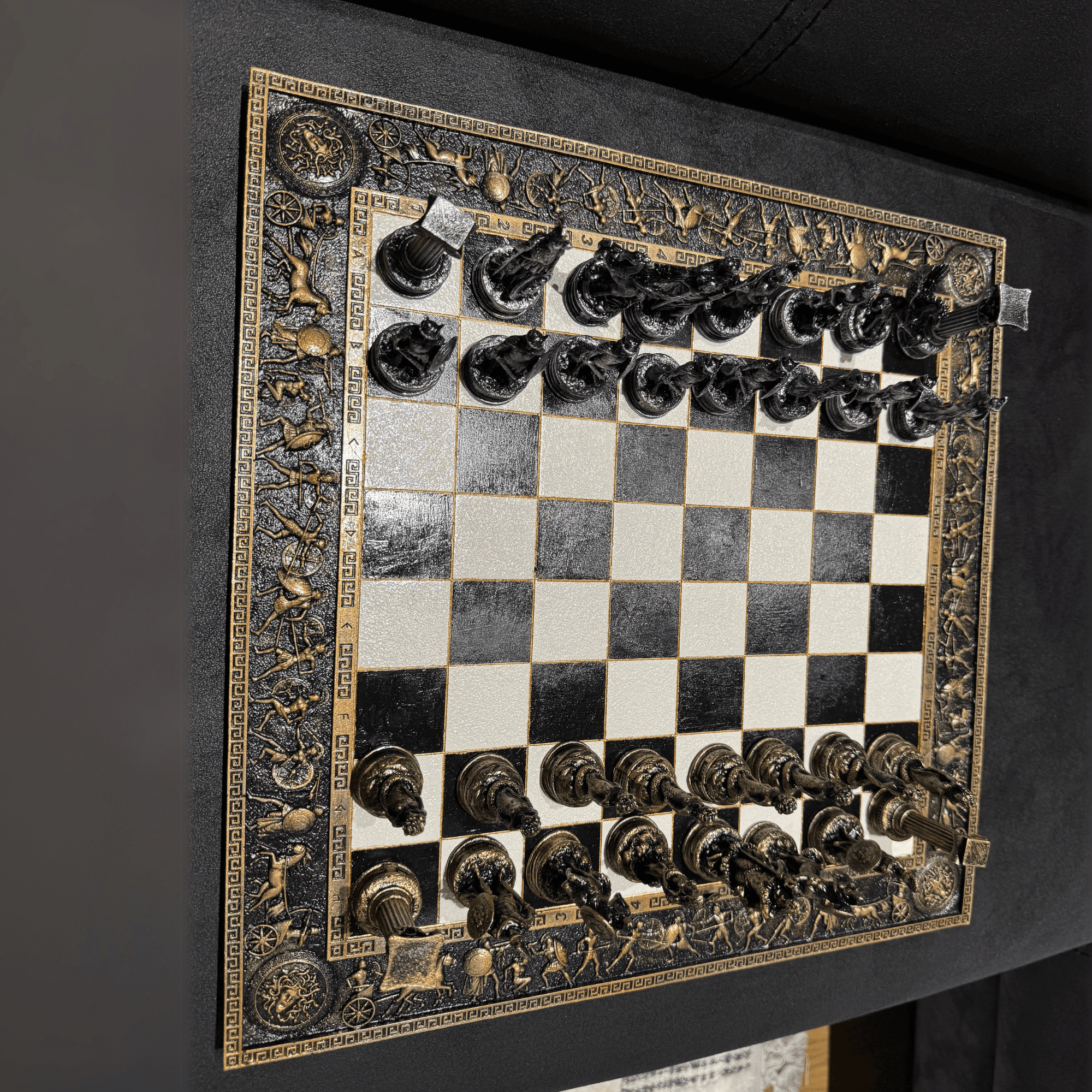 Luxury Chess Set with Handmade Details – Decorative and Functional Collectible