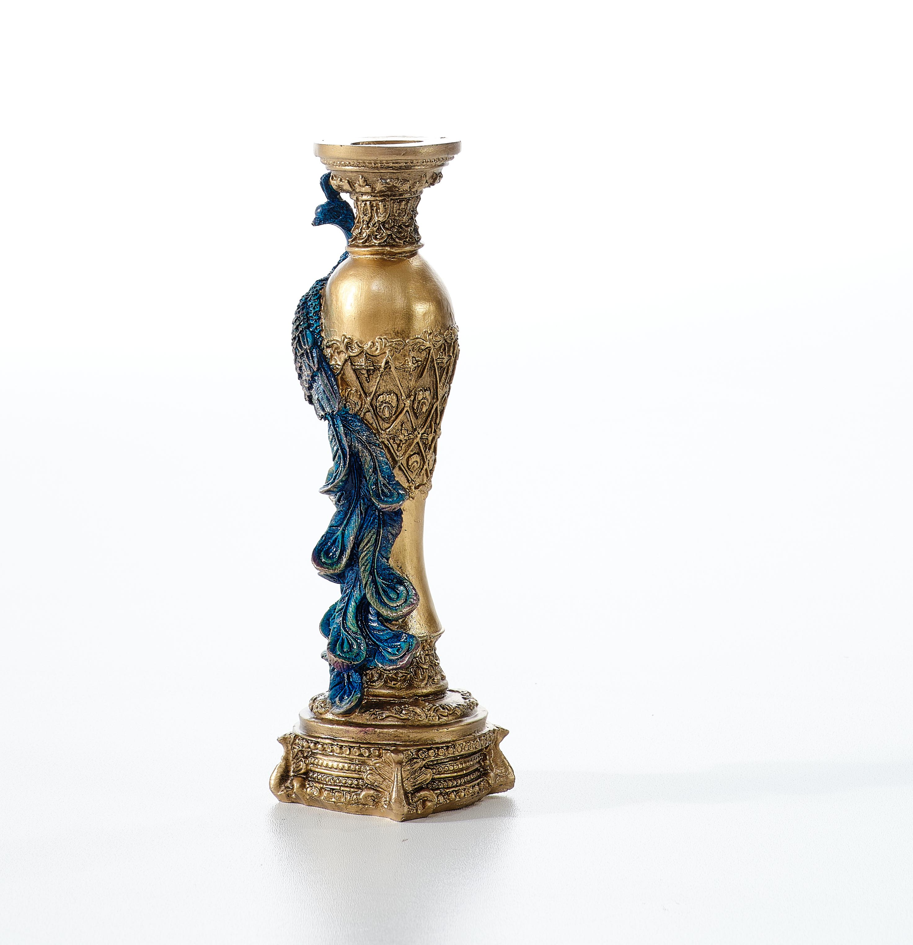 Peacock Candlestick (Handmade)