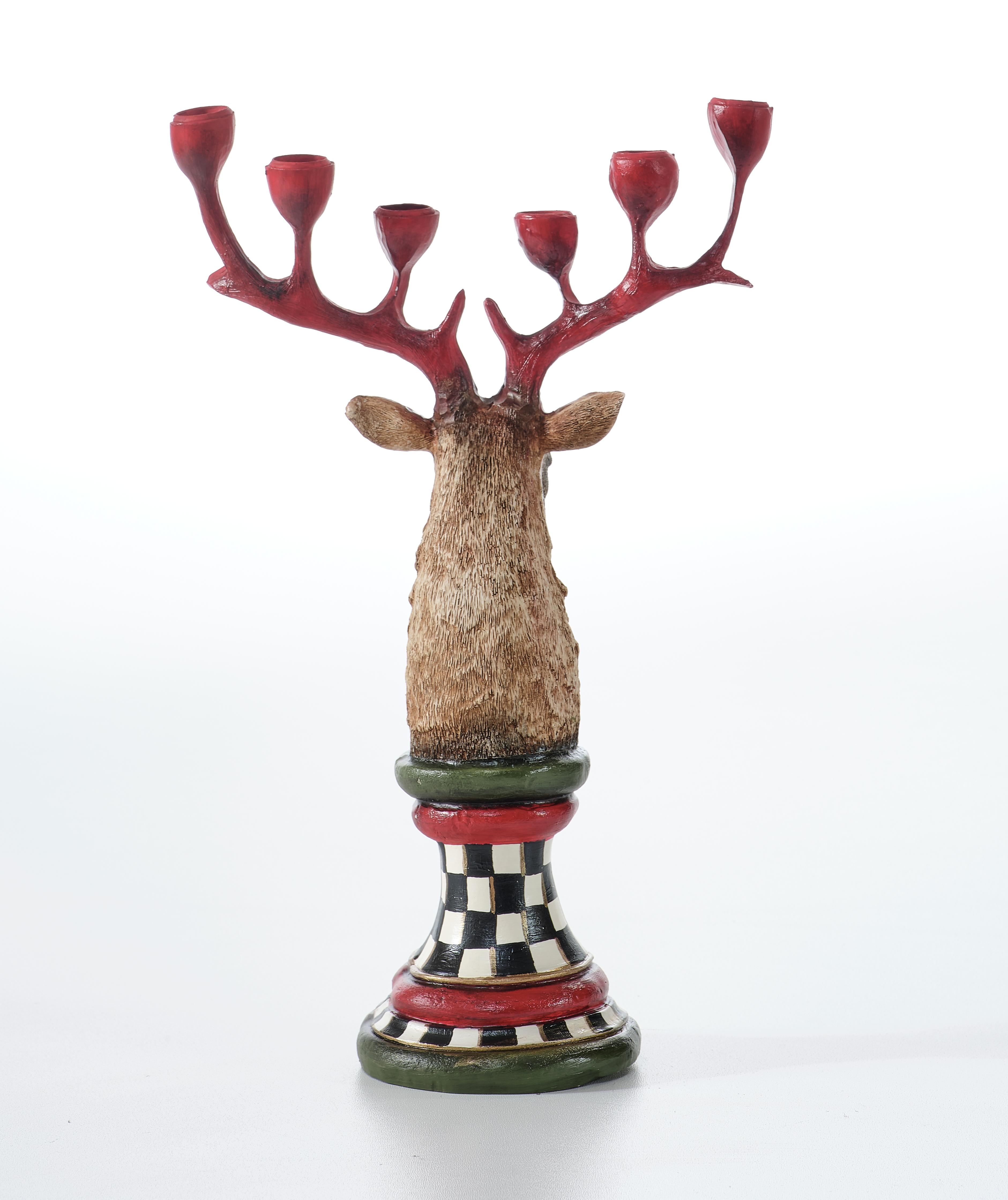 Deer with a chess bottom - Sculpture (Handmade)