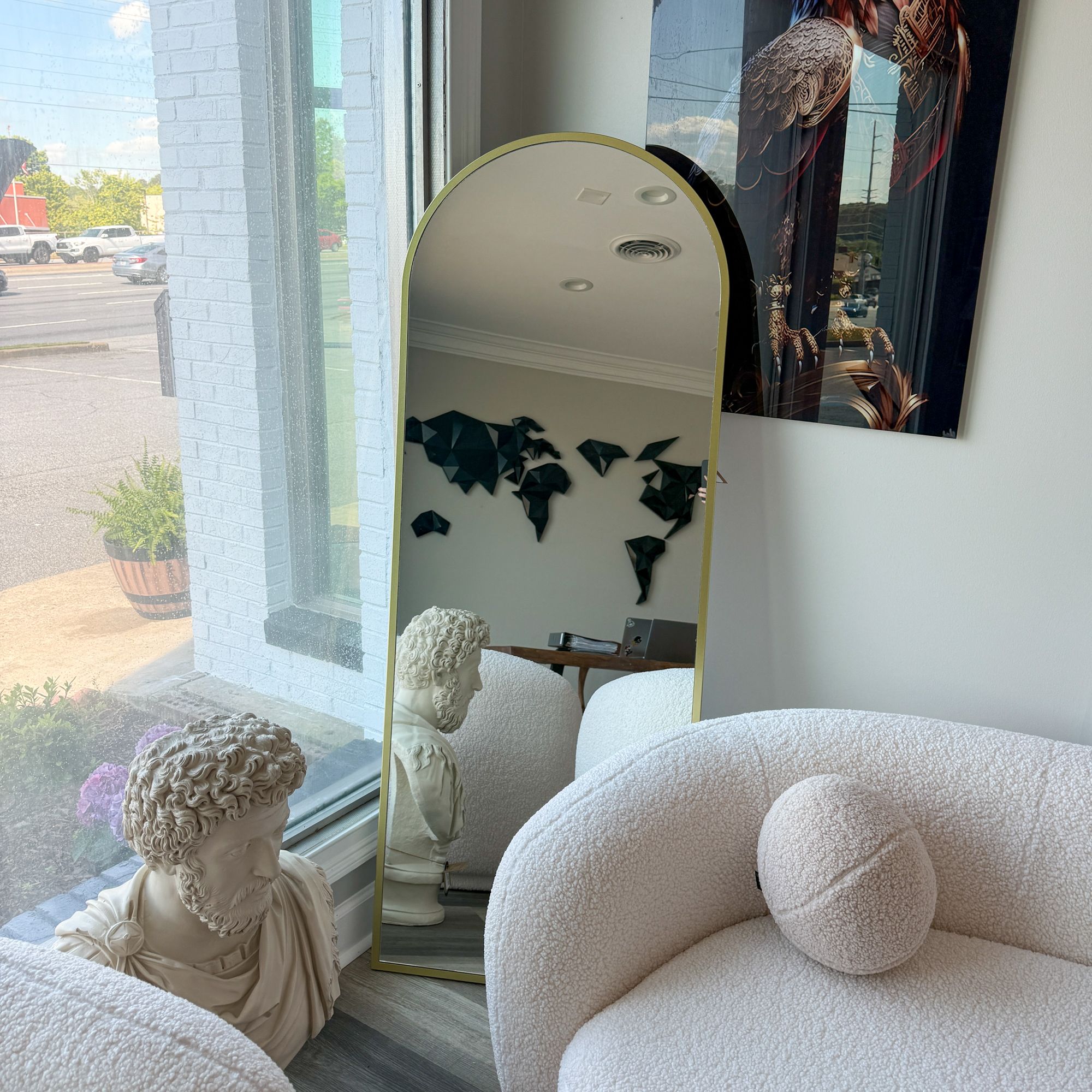 Gold Framed full-length Mirror