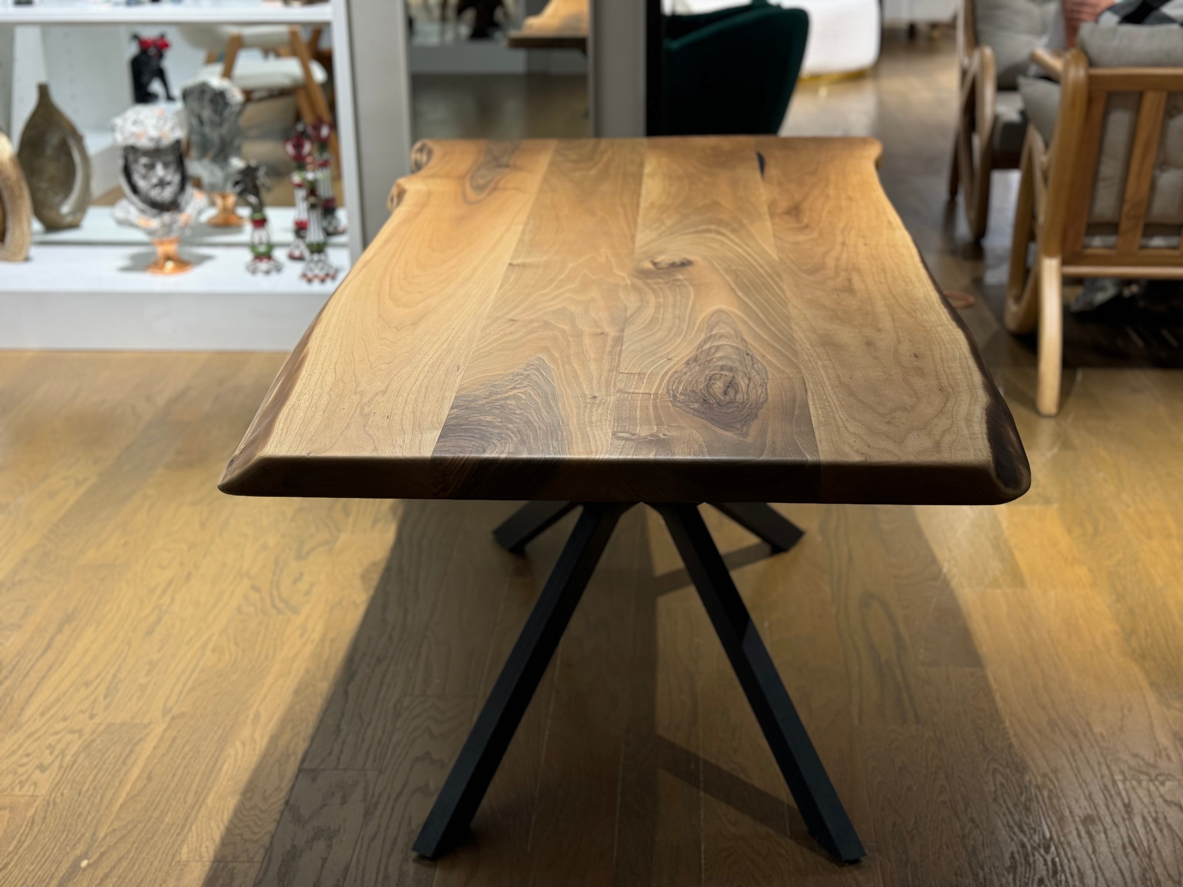 Ridgewood Walnut Dining Table - Handcrafted Elegance | 76" x 38" x 30"