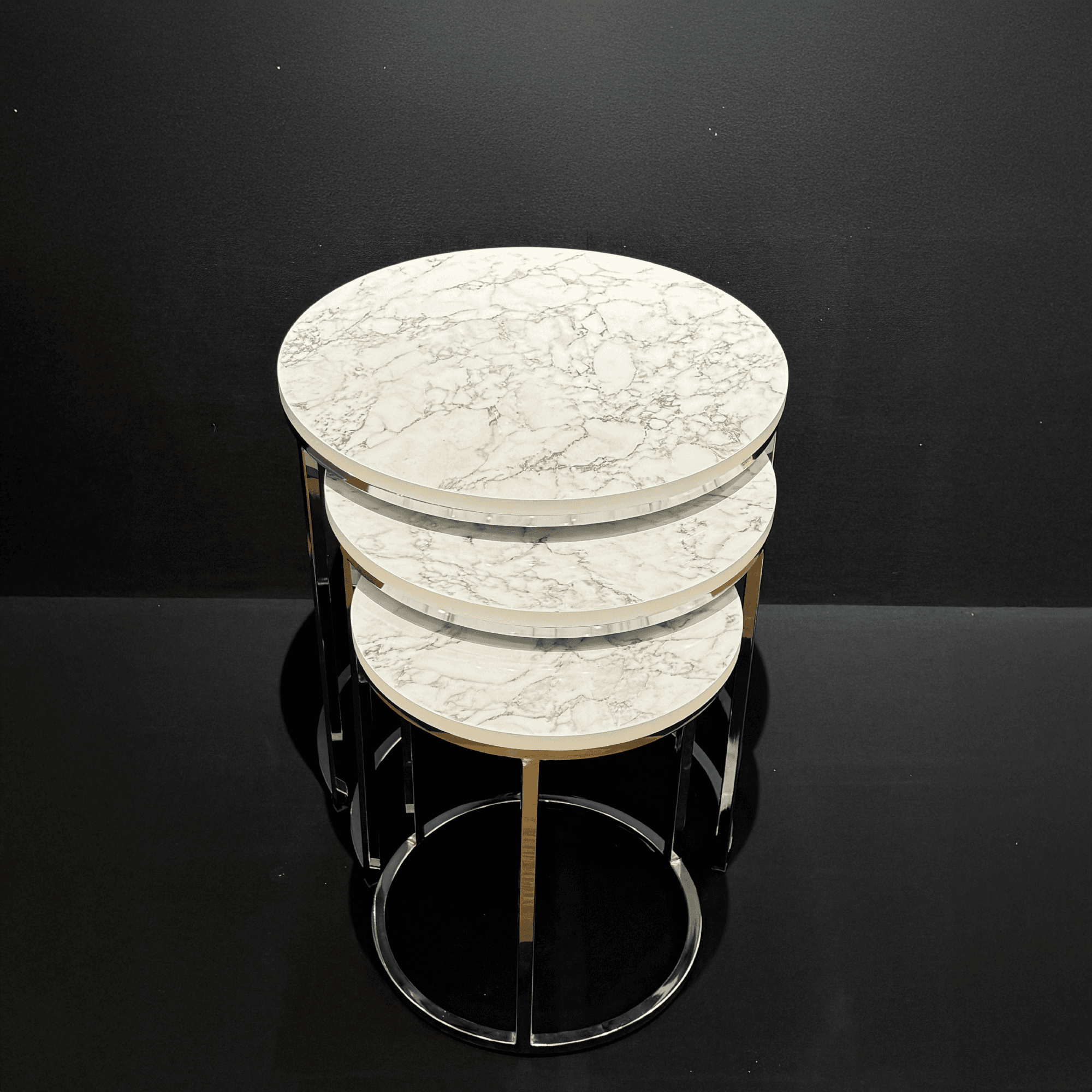 Modern Marble Nesting Table