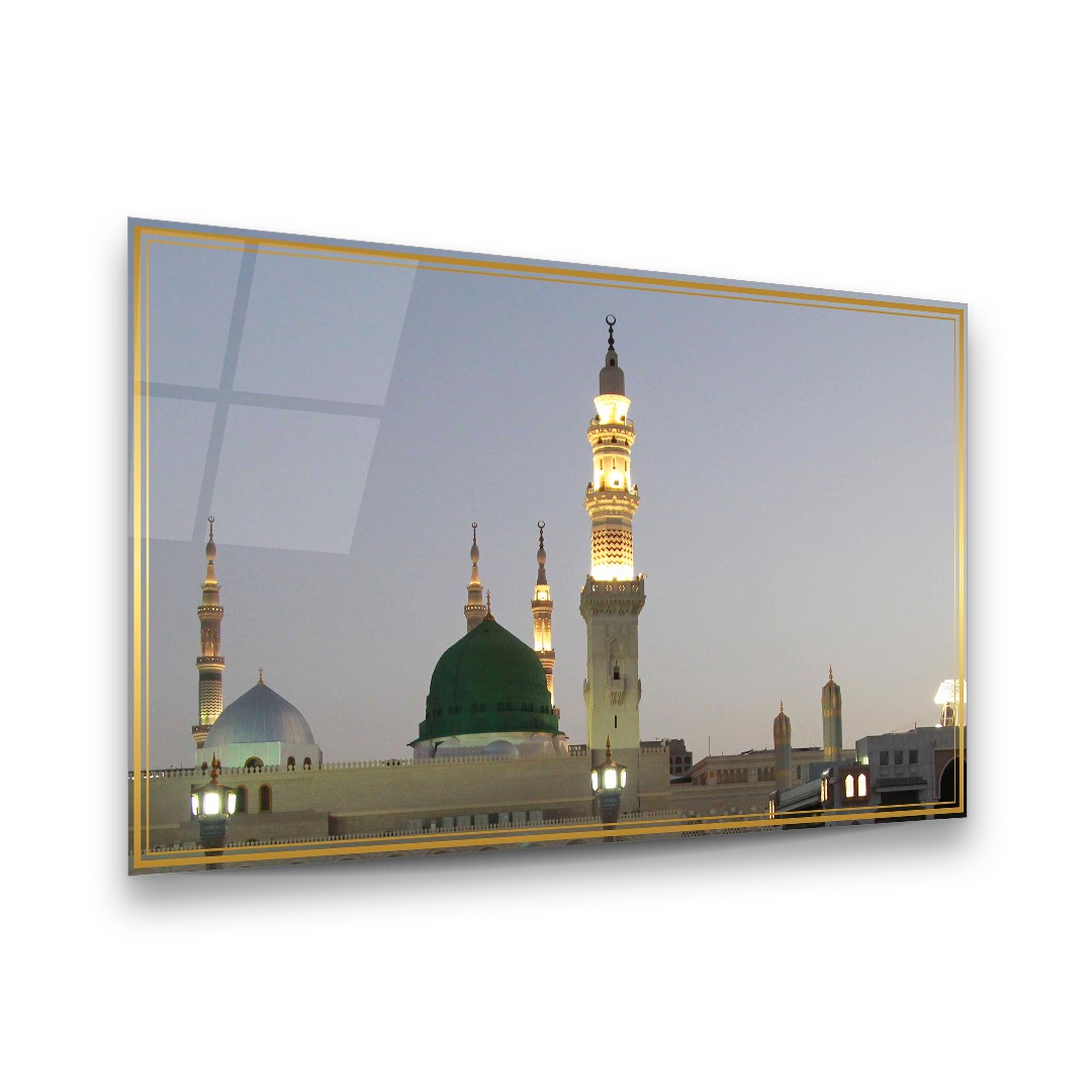 Islamic Gathering - Premium Tempered Glass Wall Art Horizontal