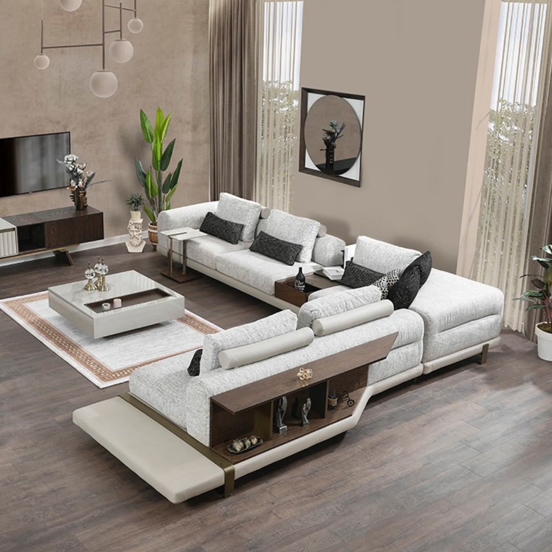 Zeta Sectional Sofa Set (Corner +  Armchair )