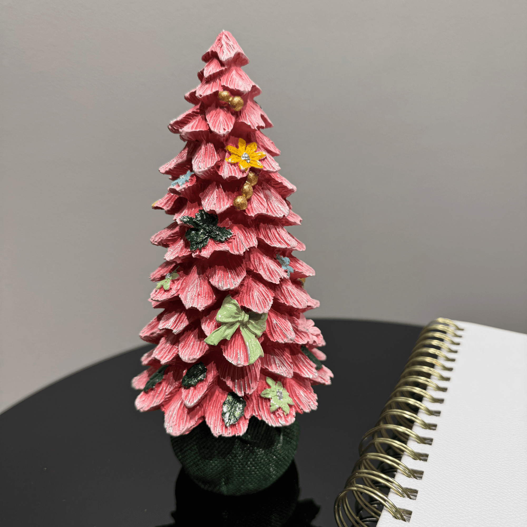 Pink Nutcracker Handmade Christmas Figurine – Festive Elegance Edition