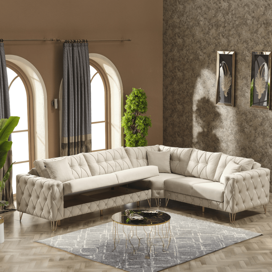 Parma Sectional Sofa Set (Corner + Armchair)