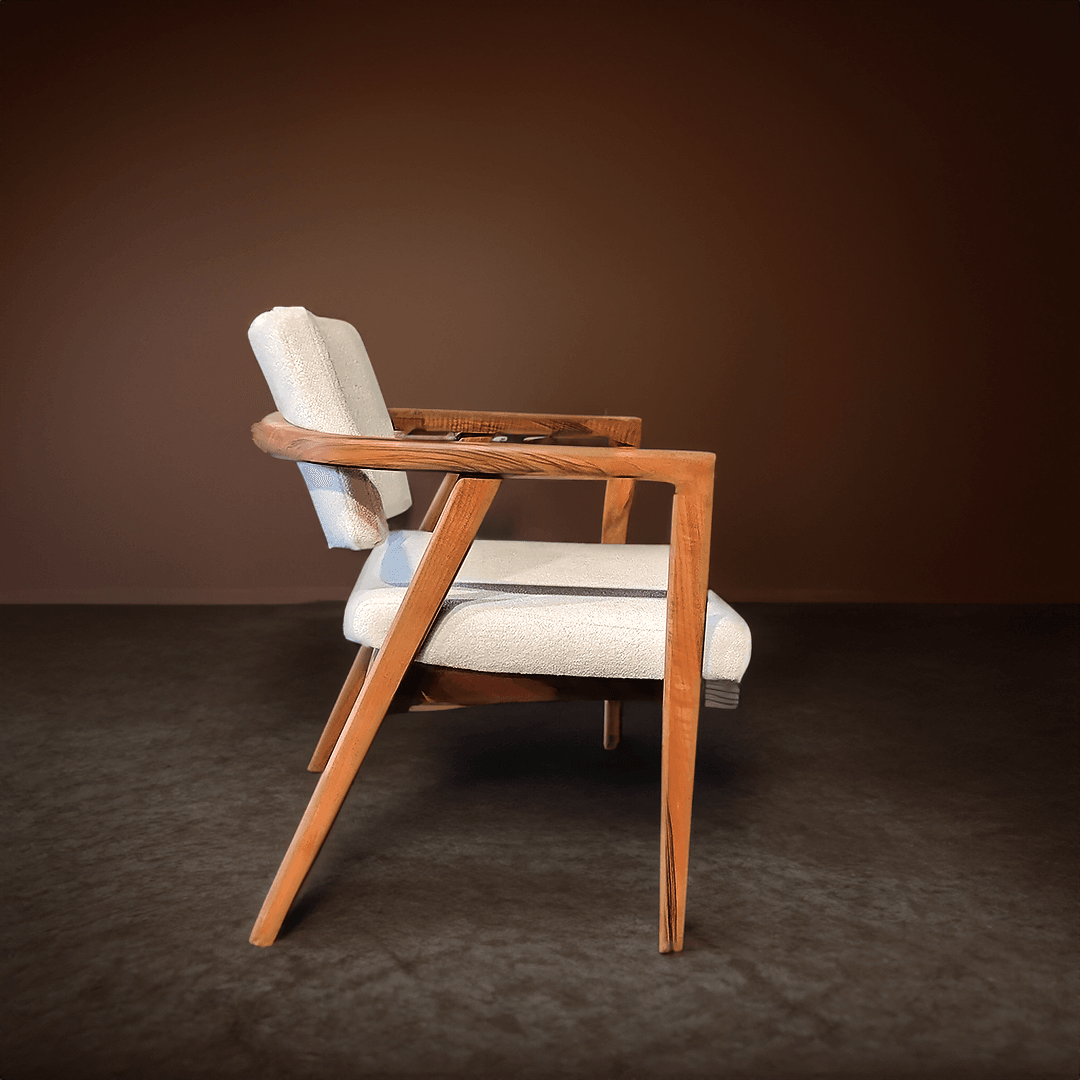 Walnut Shirted Chair