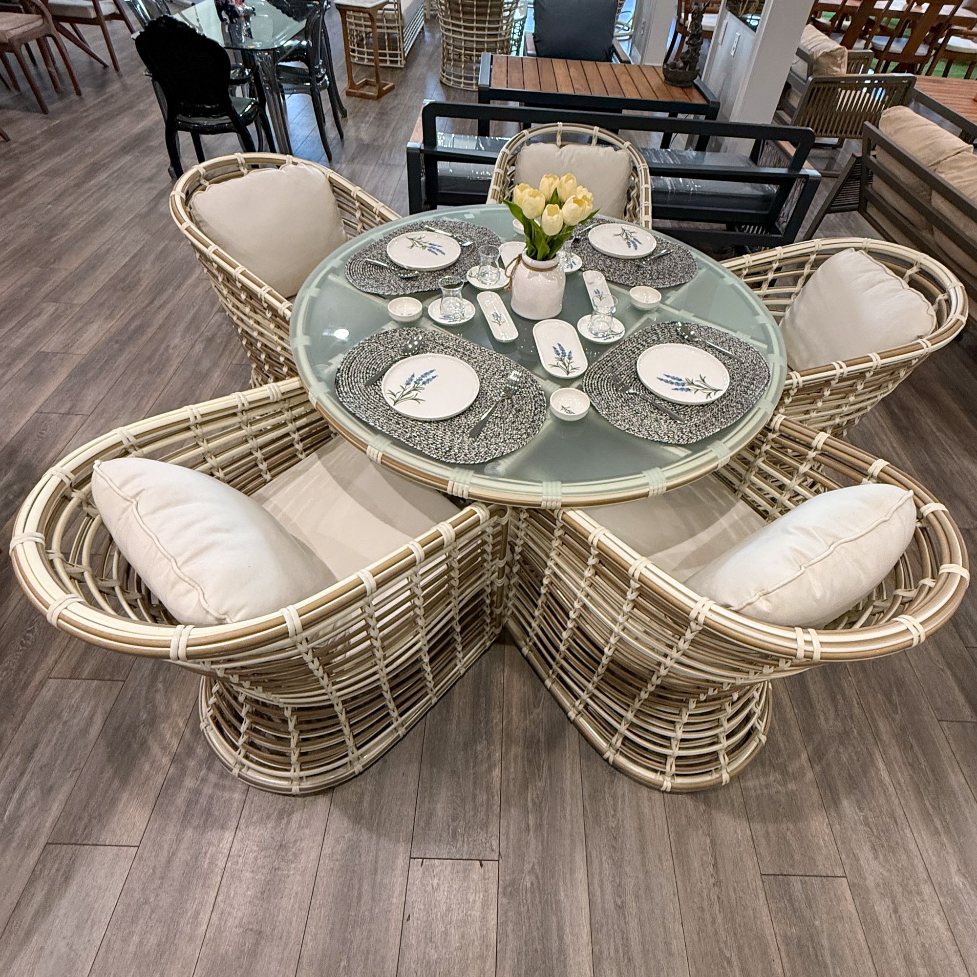 Pearl Garden Dining Set (Table and Chair)