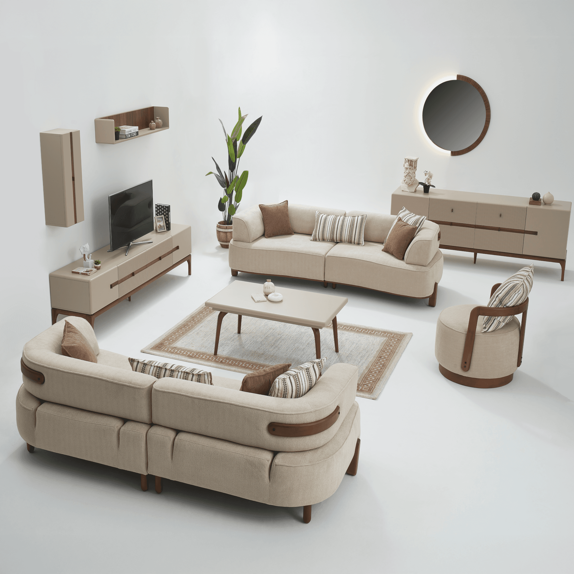 Vision Sofa Set (3+3+1+1)