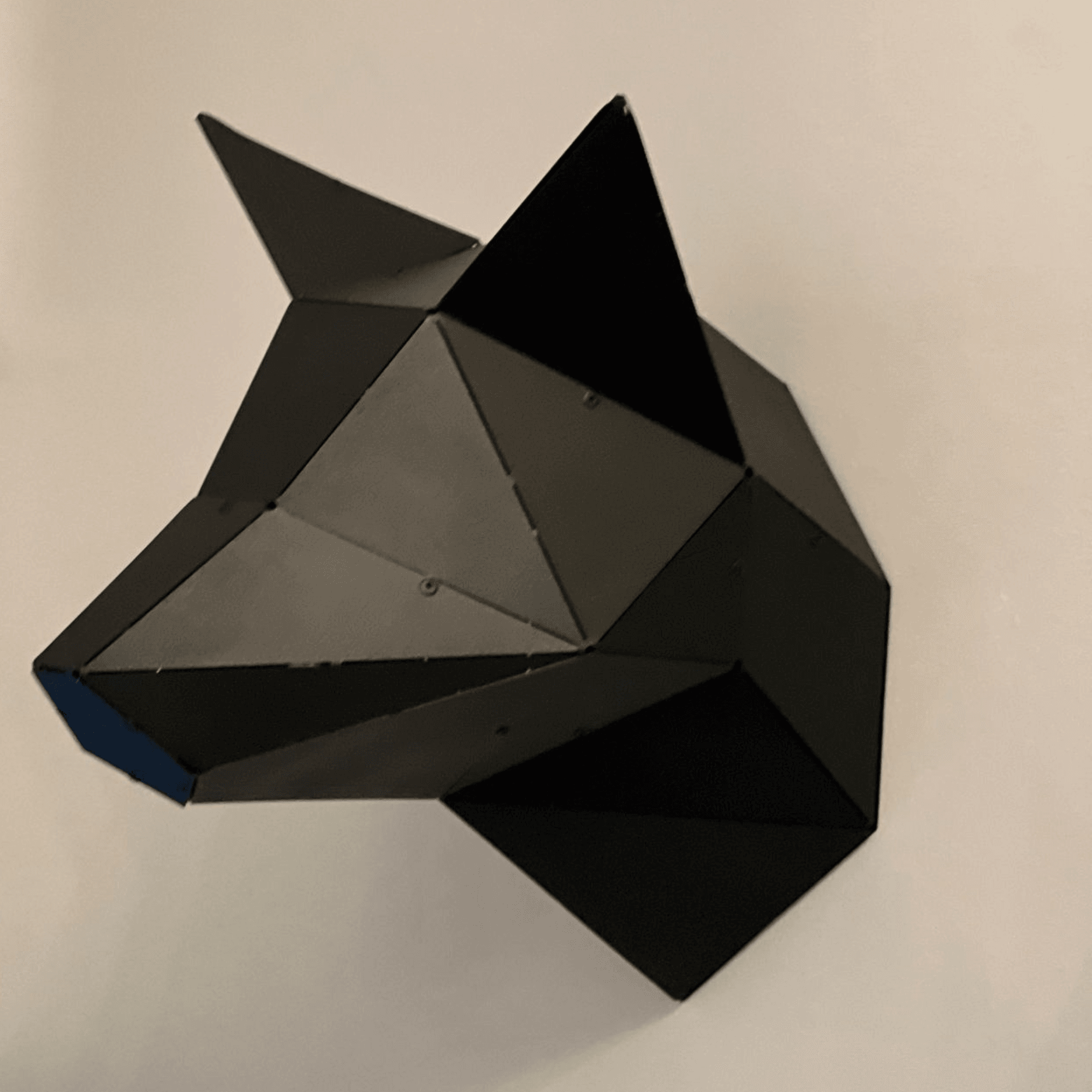 Ferozzi Black Steel Animal Sculpture Set – 6 -Piece Geometric Collection
