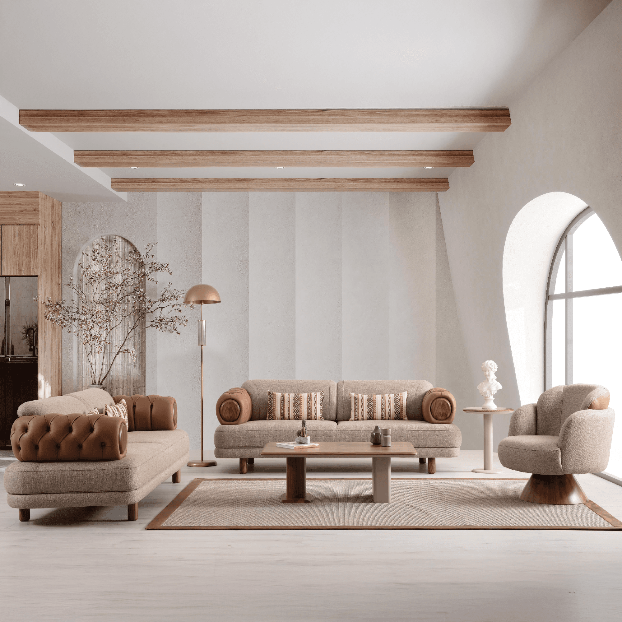 Icon Sofa Set (3+3+1)