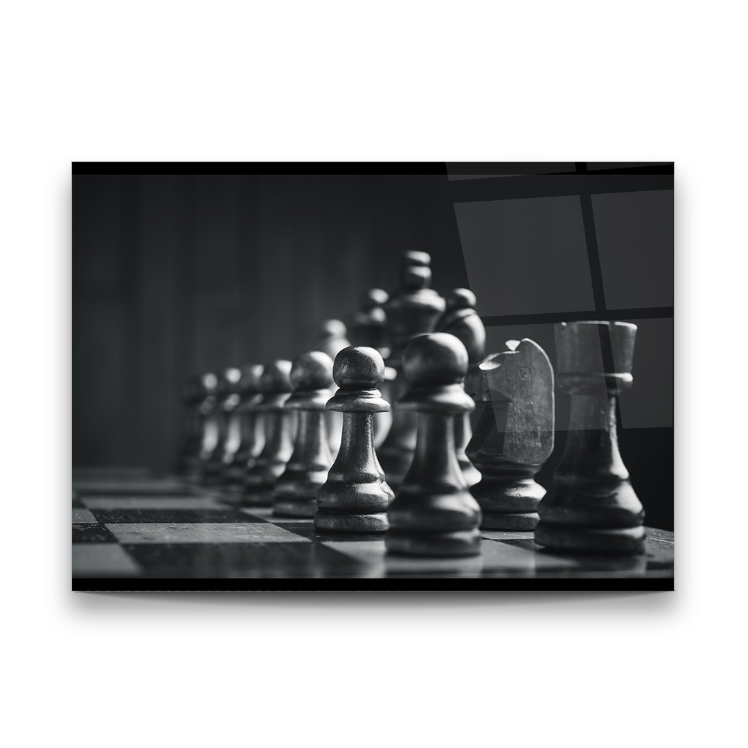 Chess - Horizontal Glass Art