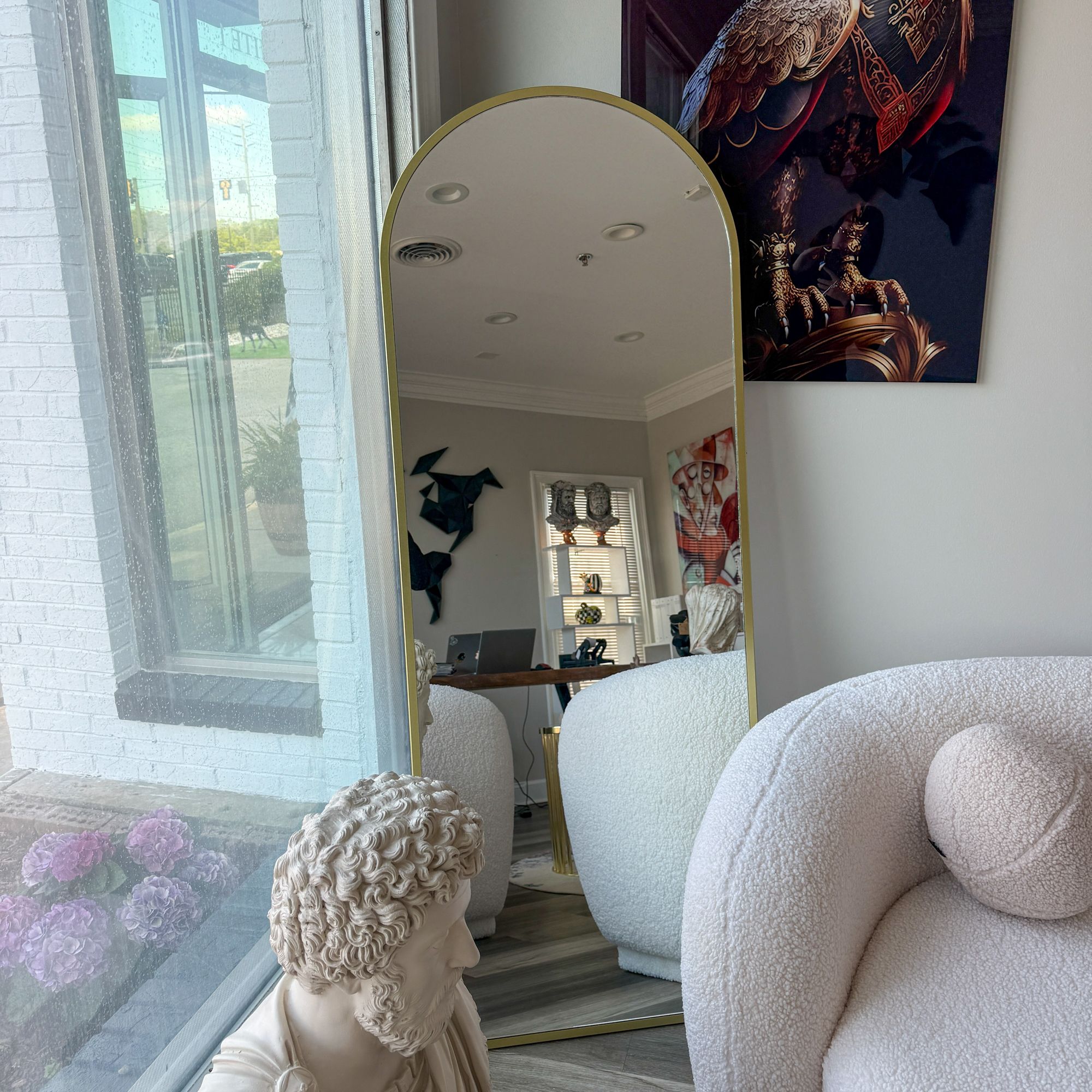 Gold Framed full-length Mirror