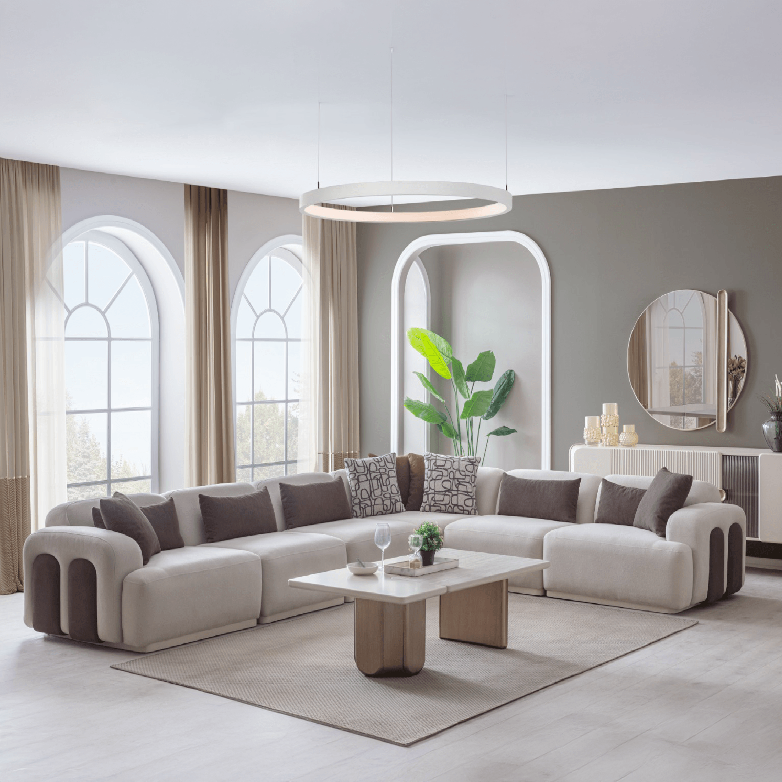 Viola Sectional Sofa (Or 3+1+1 Sofa Set)