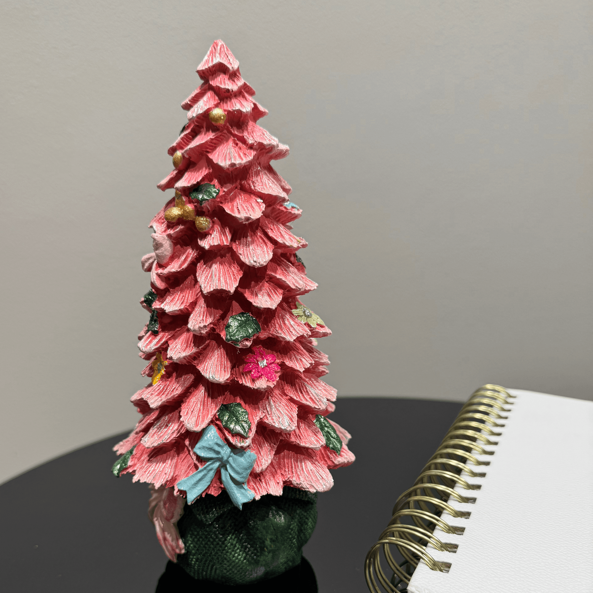 Pink Nutcracker Handmade Christmas Figurine – Festive Elegance Edition