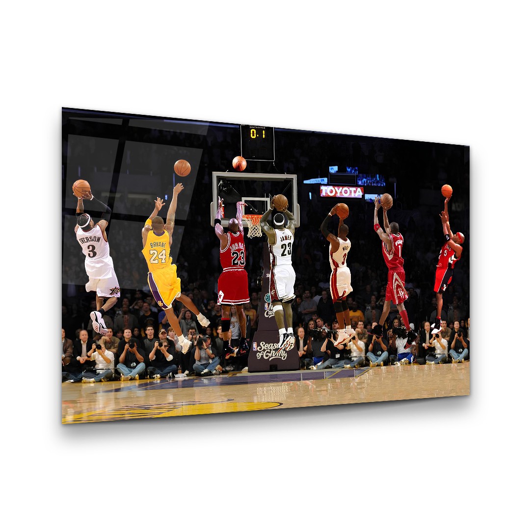 All Star - Horizontal Wall Glass Art