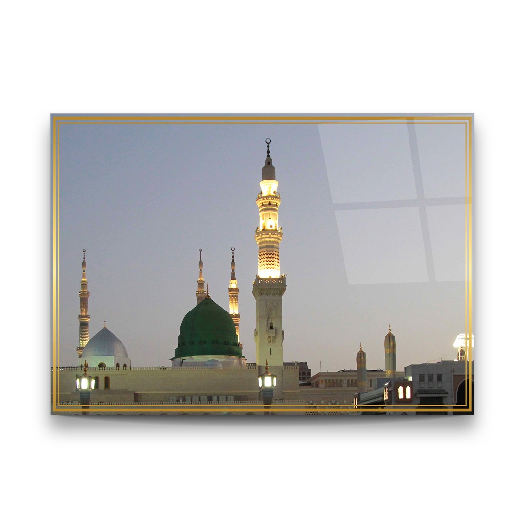 Islamic Gathering - Premium Tempered Glass Wall Art Horizontal