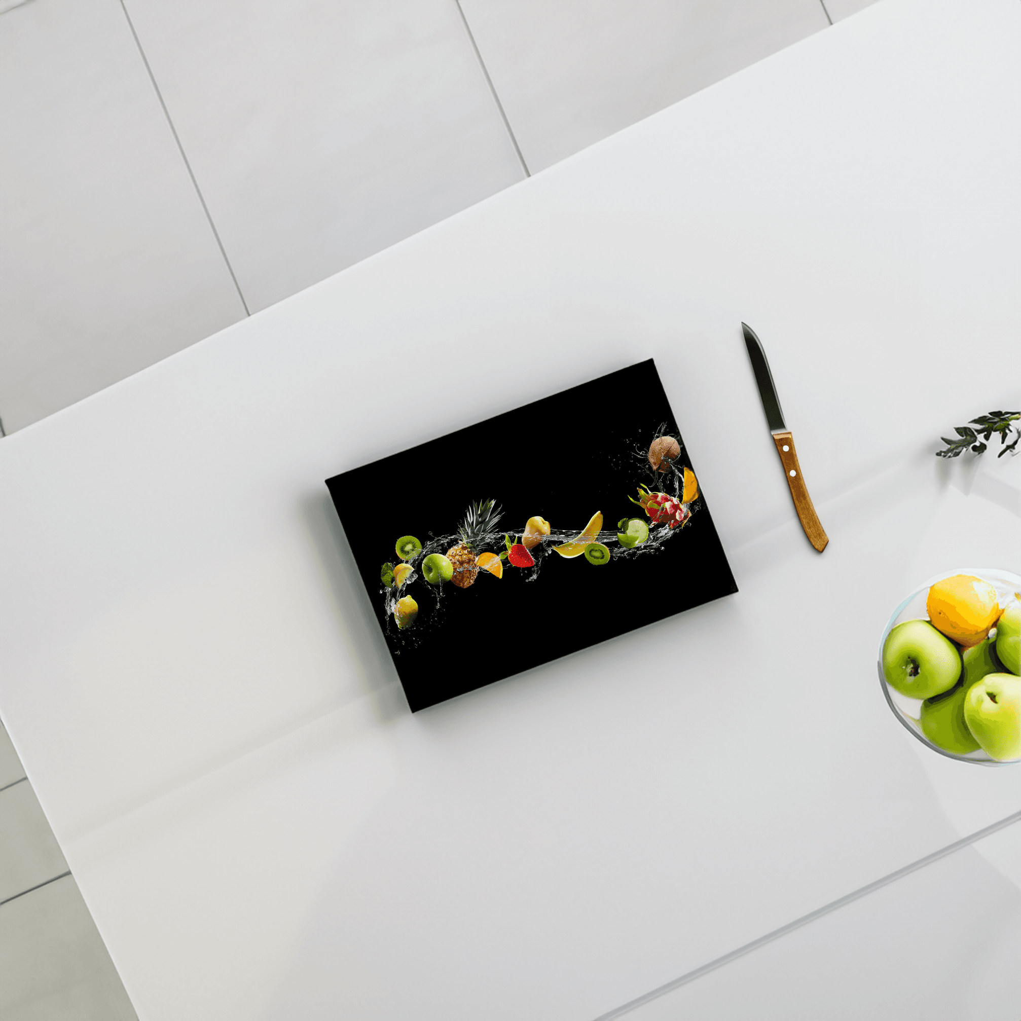 Shatterproof Tempered Glass Cutting Board - 17 inc x 12 inc Stylish and Durable Kitchen Essential