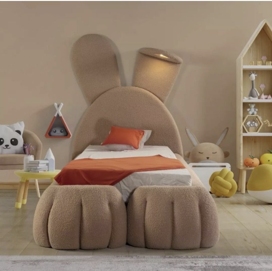 Rabbit Base and Rabbit Headboard (Pink)