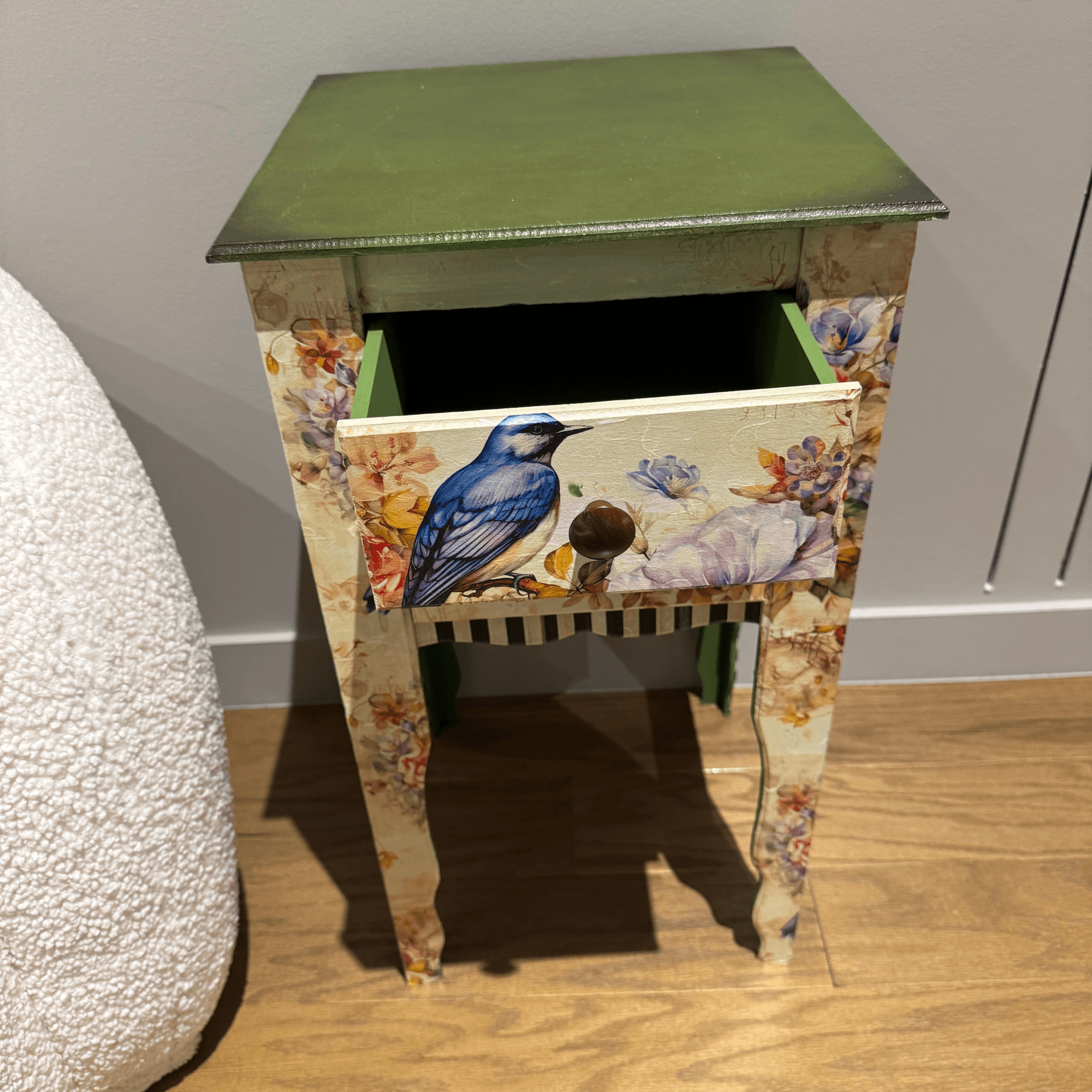 Hand-Painted Drawer Coffee Table – Artistic and Functional Decorative Furniture