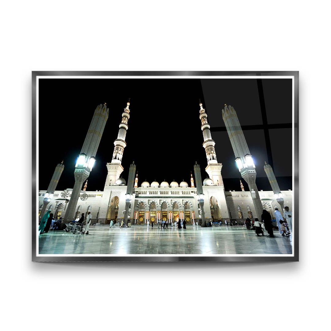 Islamic Upright Gaze - Premium Tempered Glass Wall Art Horizontal