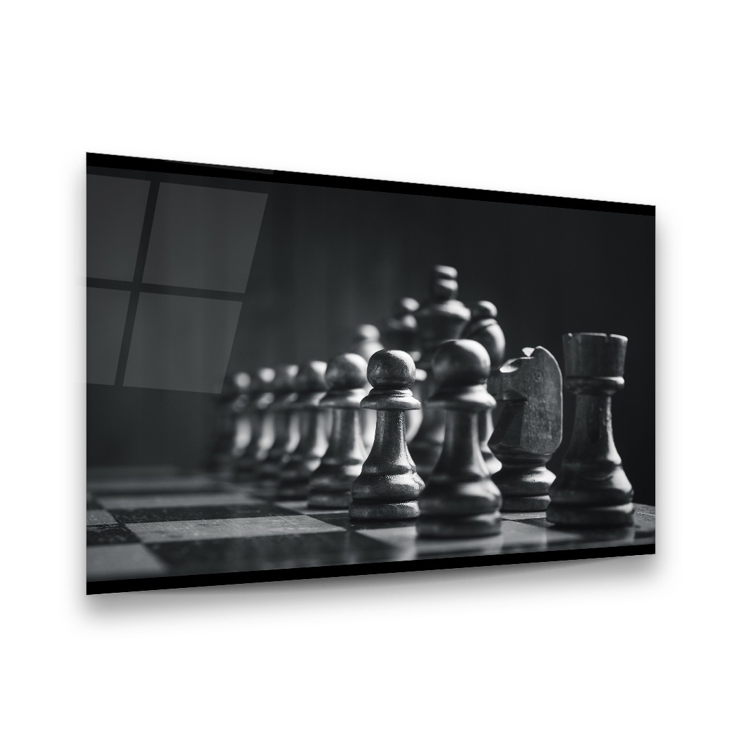 Chess - Horizontal Glass Art