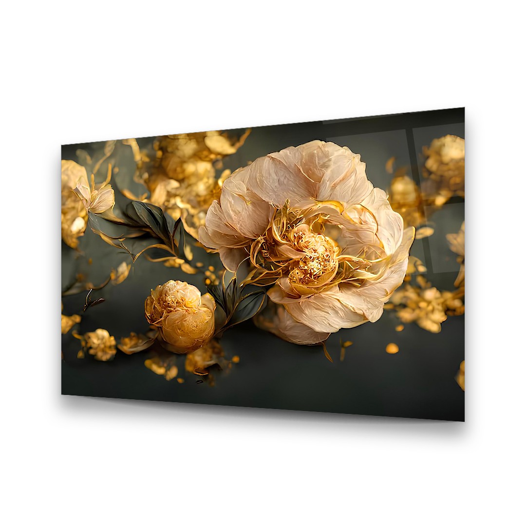 Dried Flower -Horizontal Glass Wall Art!