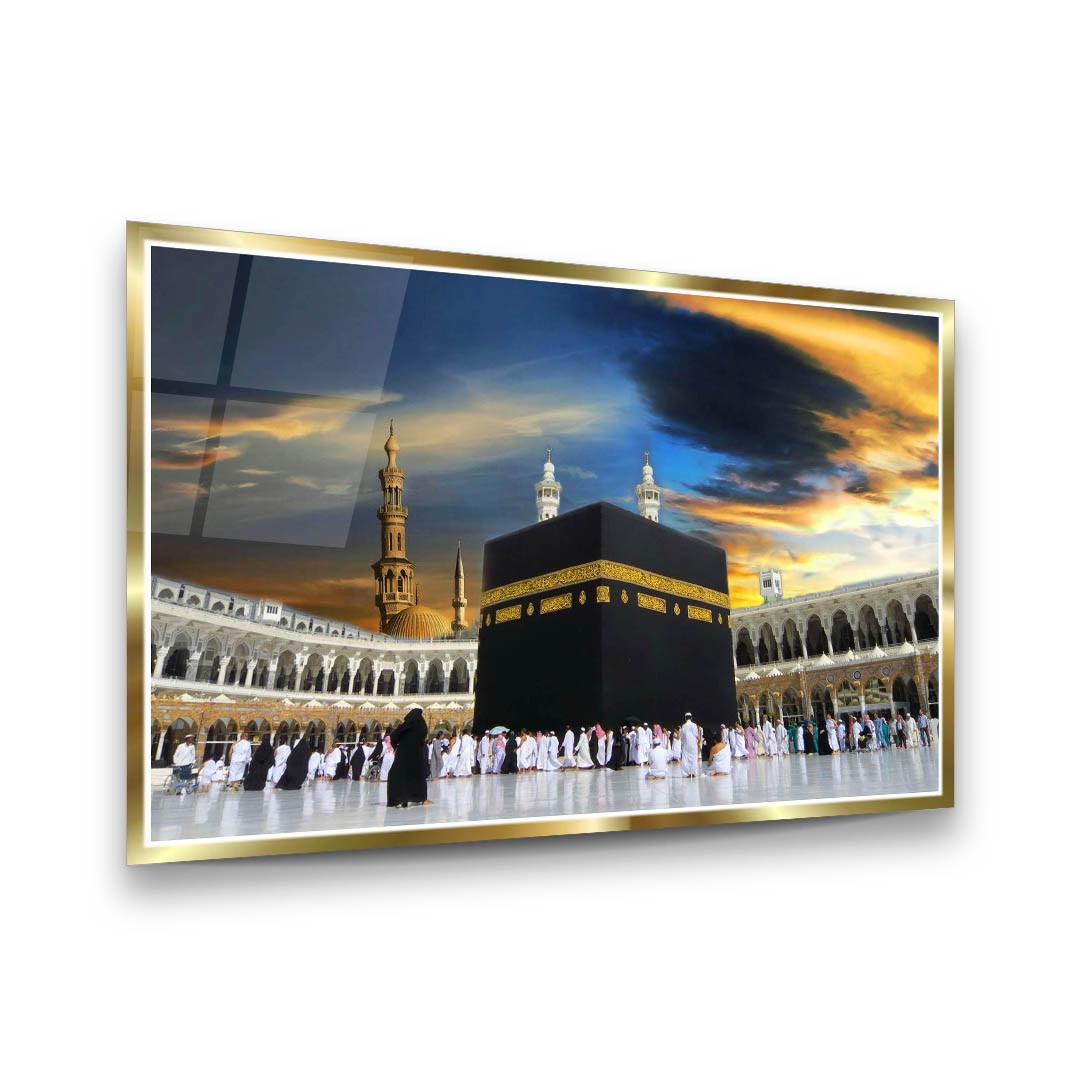 Islamic Introspection - Premium Tempered Glass Wall Art Horizontal