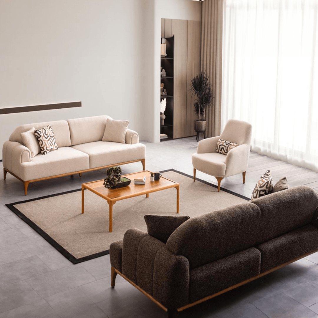 Jest Comfortable Sofa Set (3+3+1+1)