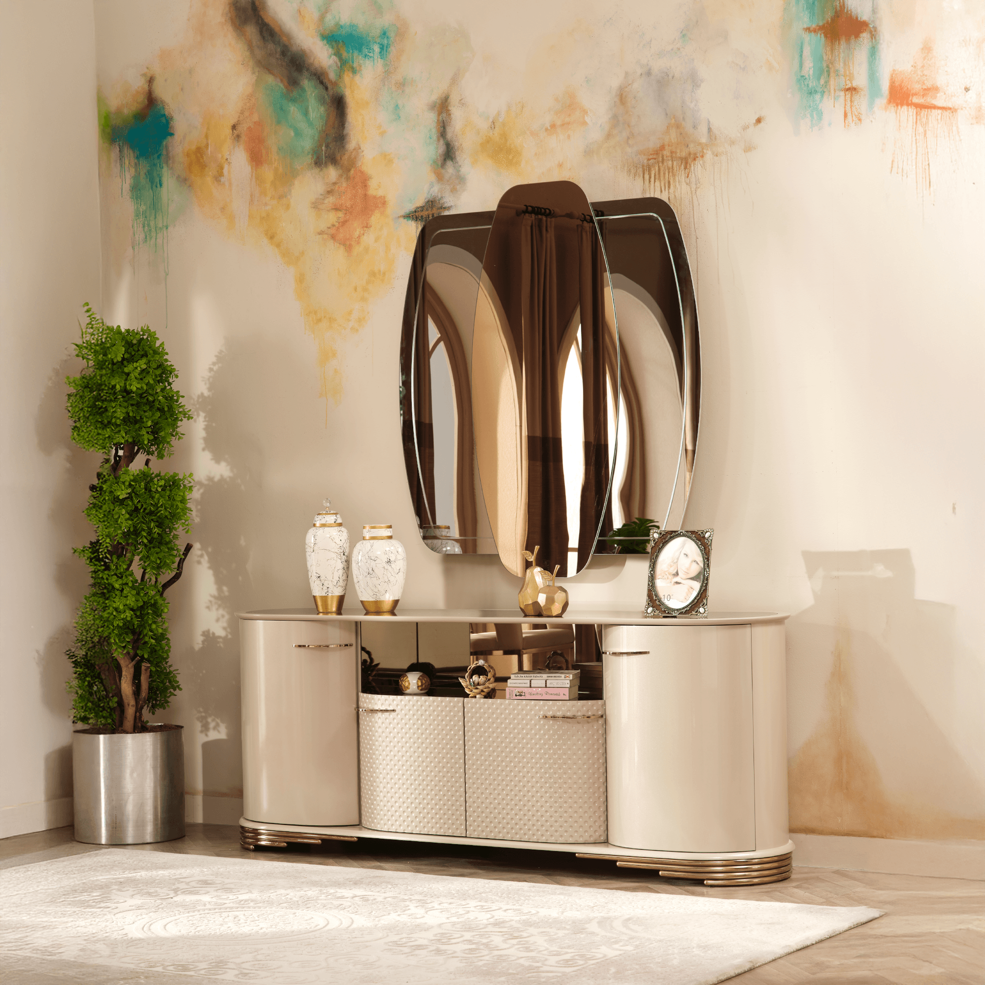 Paris Mirrored Sideboard