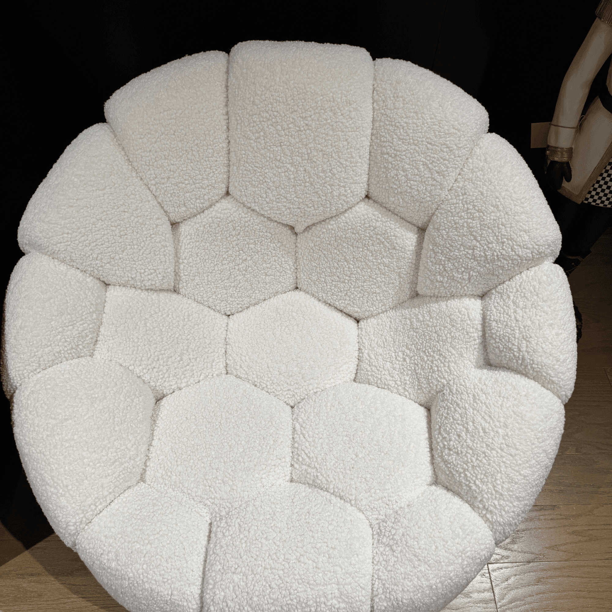 Balloon Style Accent Armchair