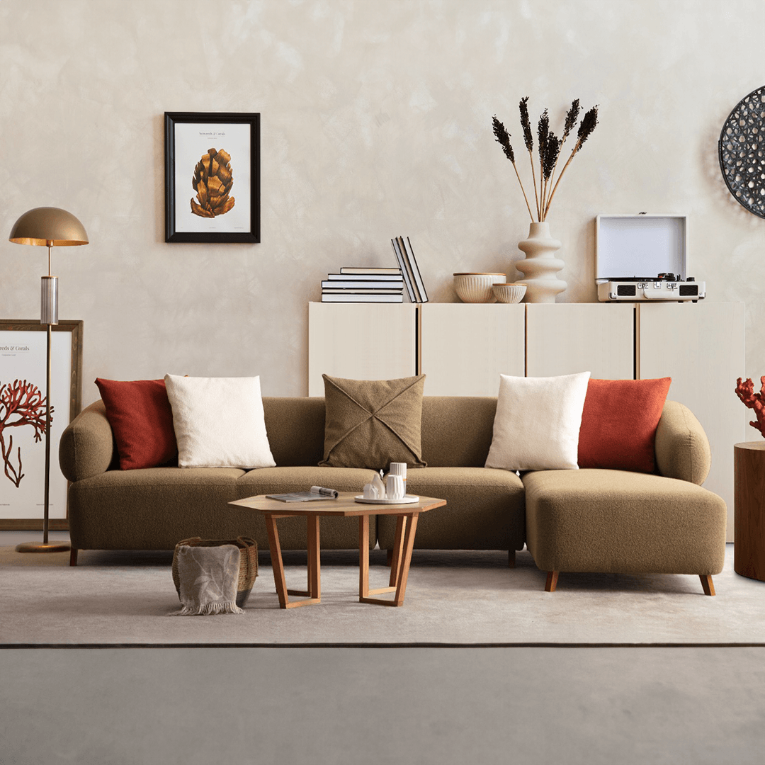 Cardea Sectional Sofa Set (Corner + Armchair)