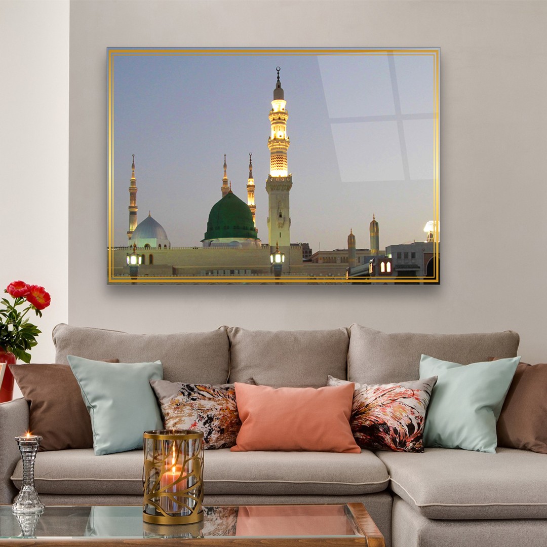 Islamic Gathering - Premium Tempered Glass Wall Art Horizontal