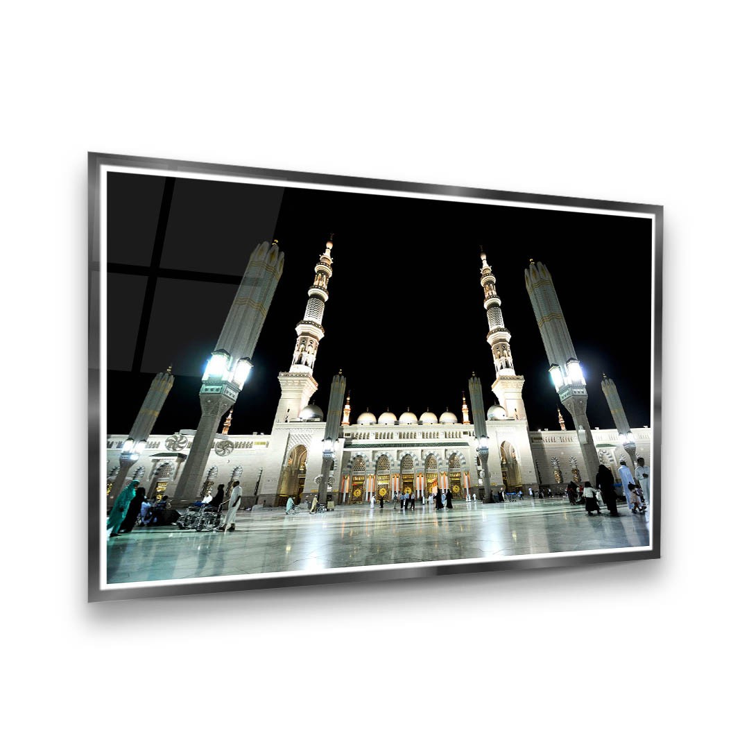 Islamic Upright Gaze - Premium Tempered Glass Wall Art Horizontal