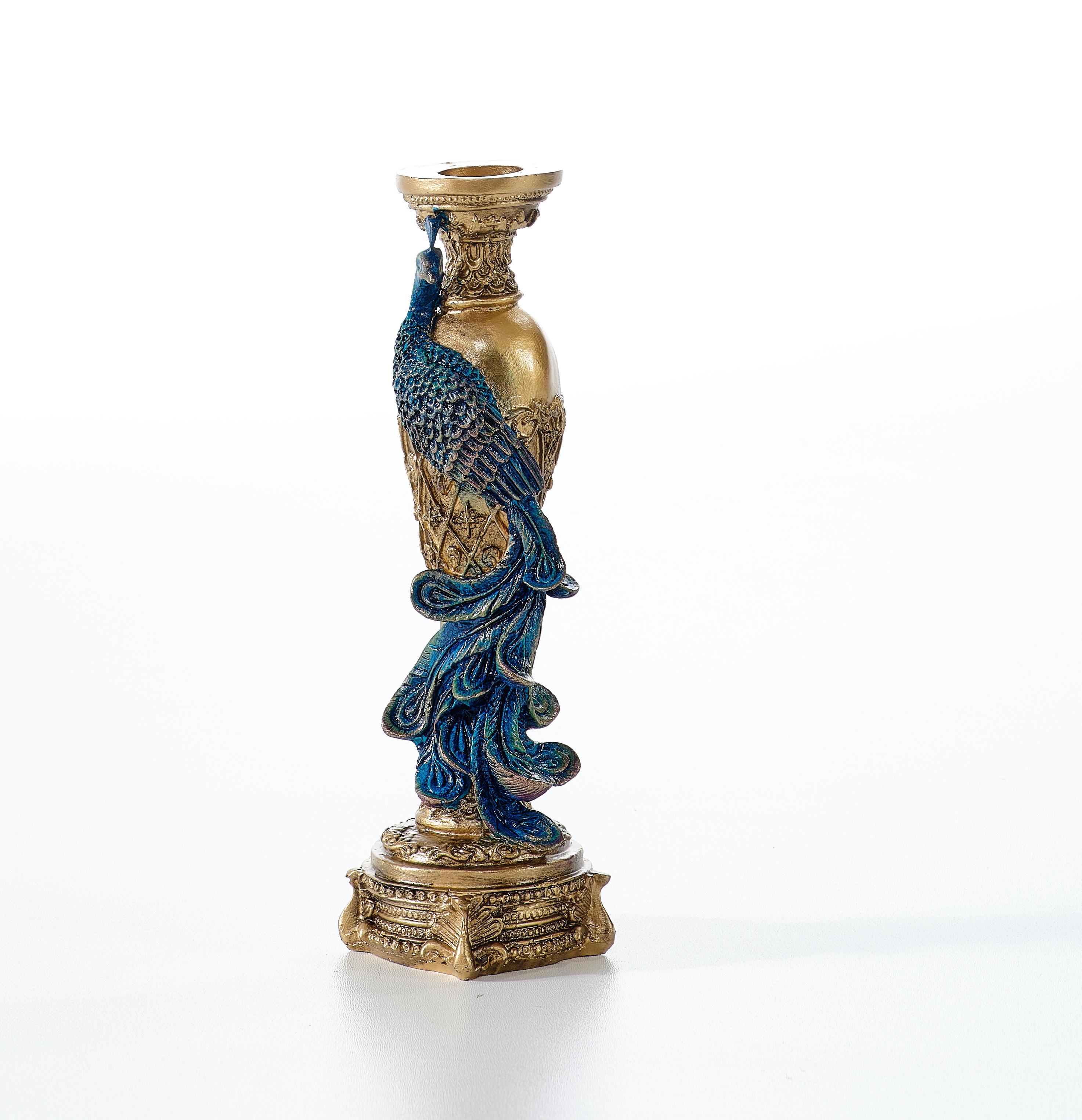 Peacock Candlestick (Handmade)