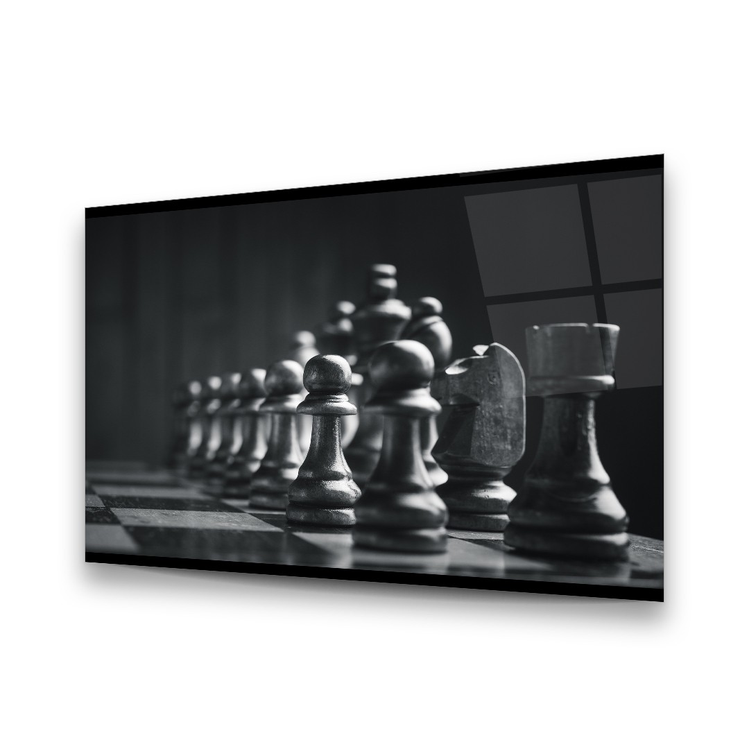 Chess - Horizontal Glass Art