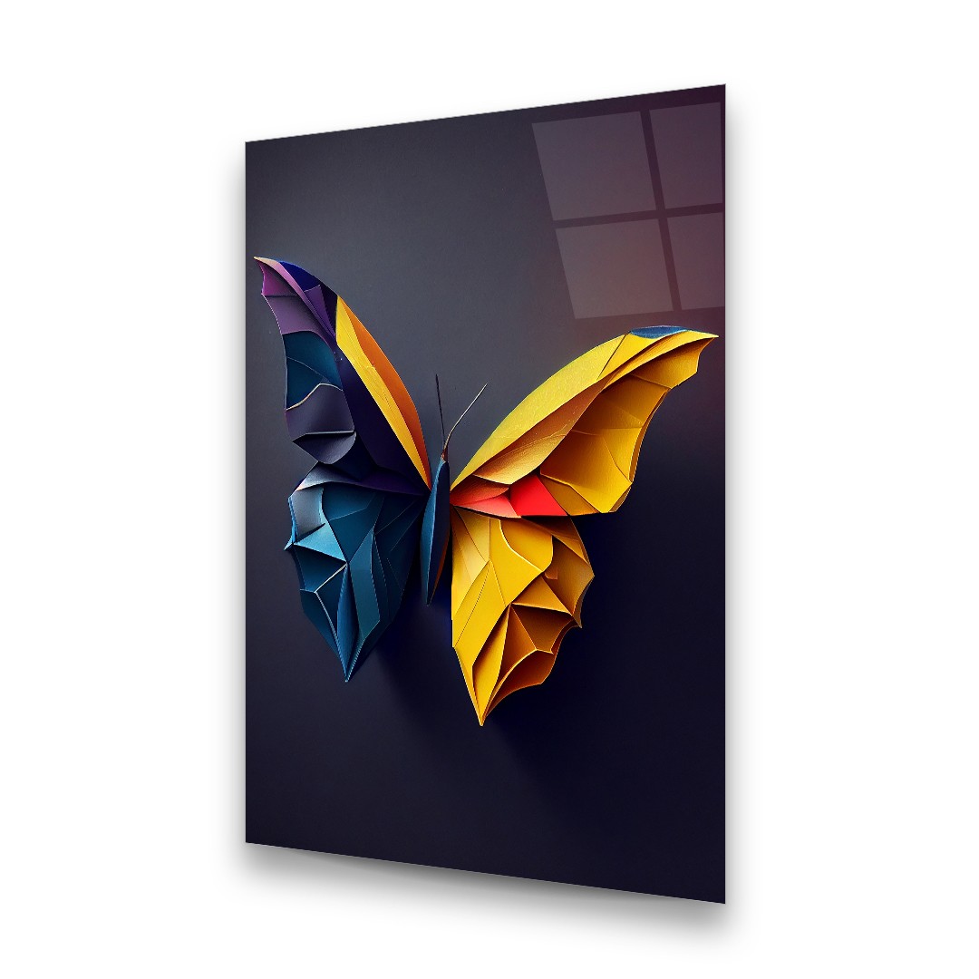 Butterfly Manipulation - Rectangle Glass Art