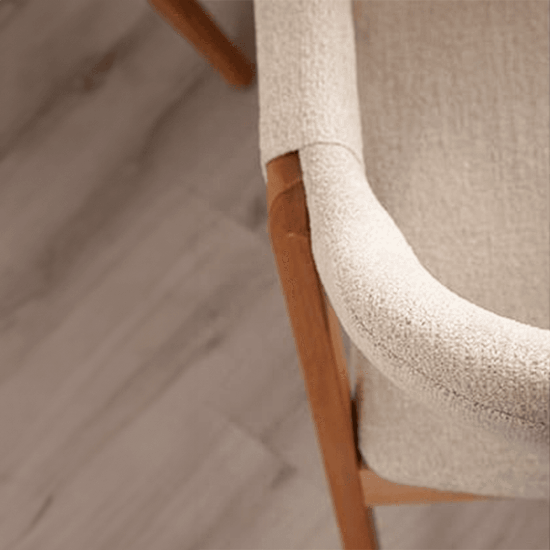 Walnut Valeria Chair With Wooden Legs