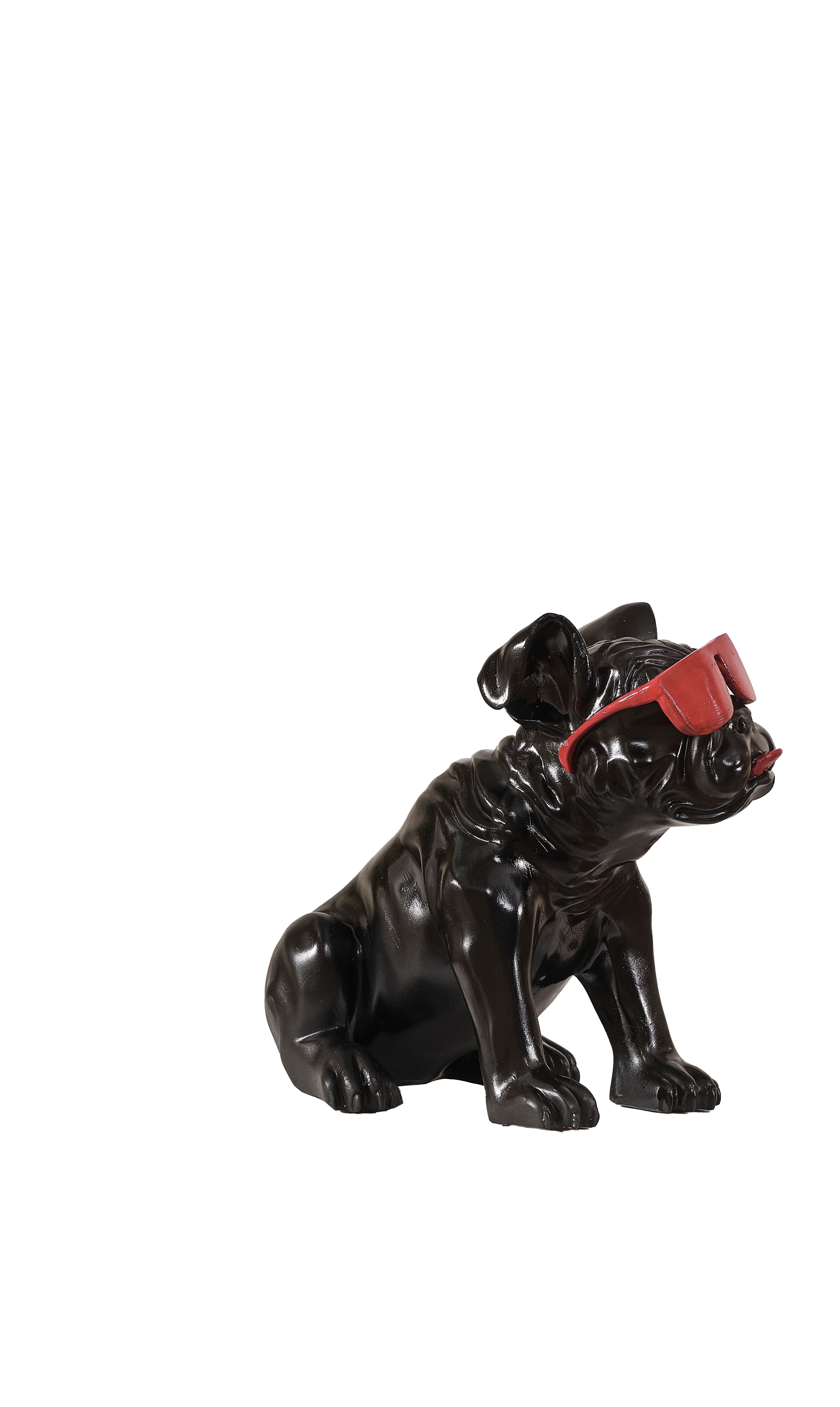 Cool Bulldog Sculpture 22.4" (Handmade)