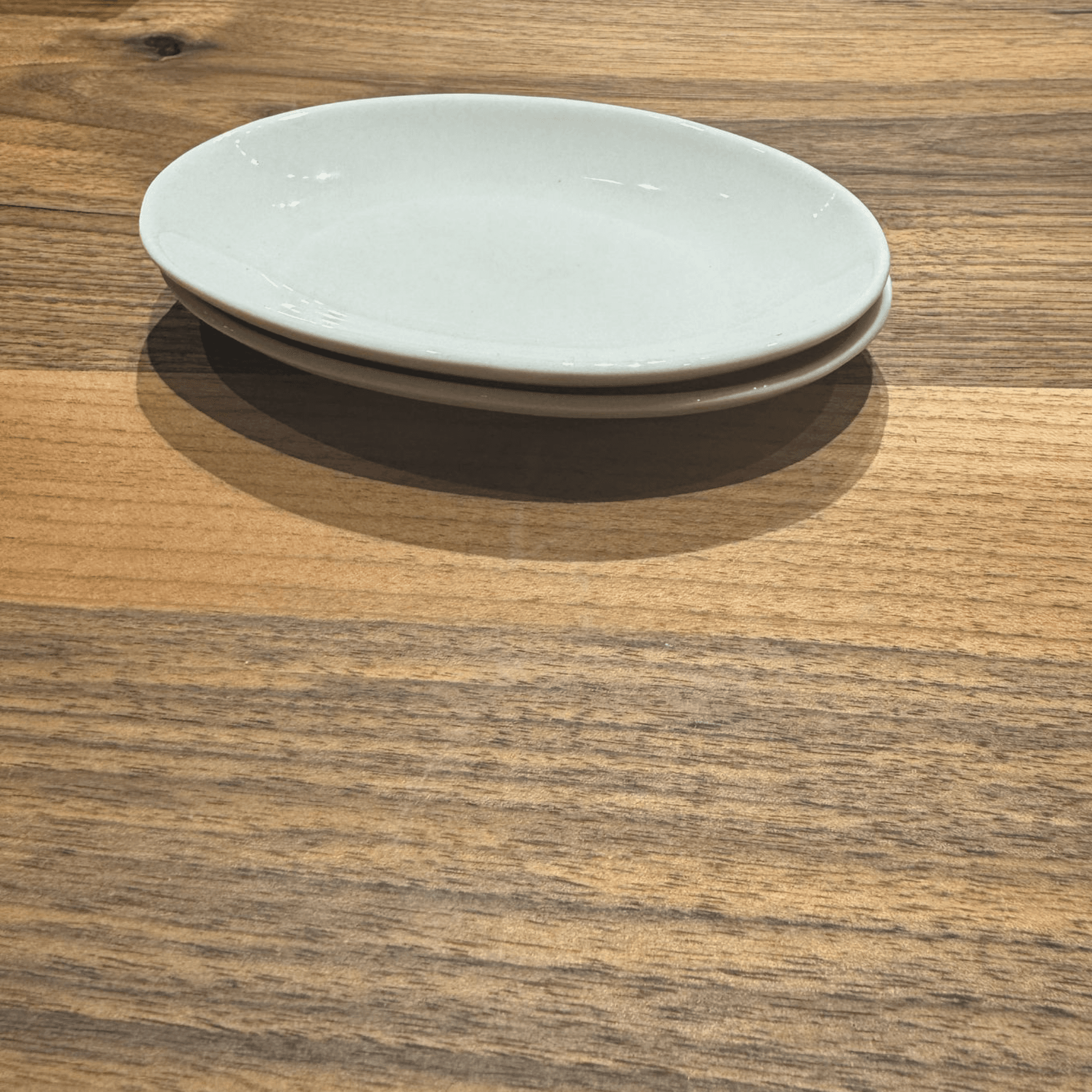 Sems Plain Oval Plate – ONE Pieces (15 CM) | Handmade White Porcelain Oval Plate Set