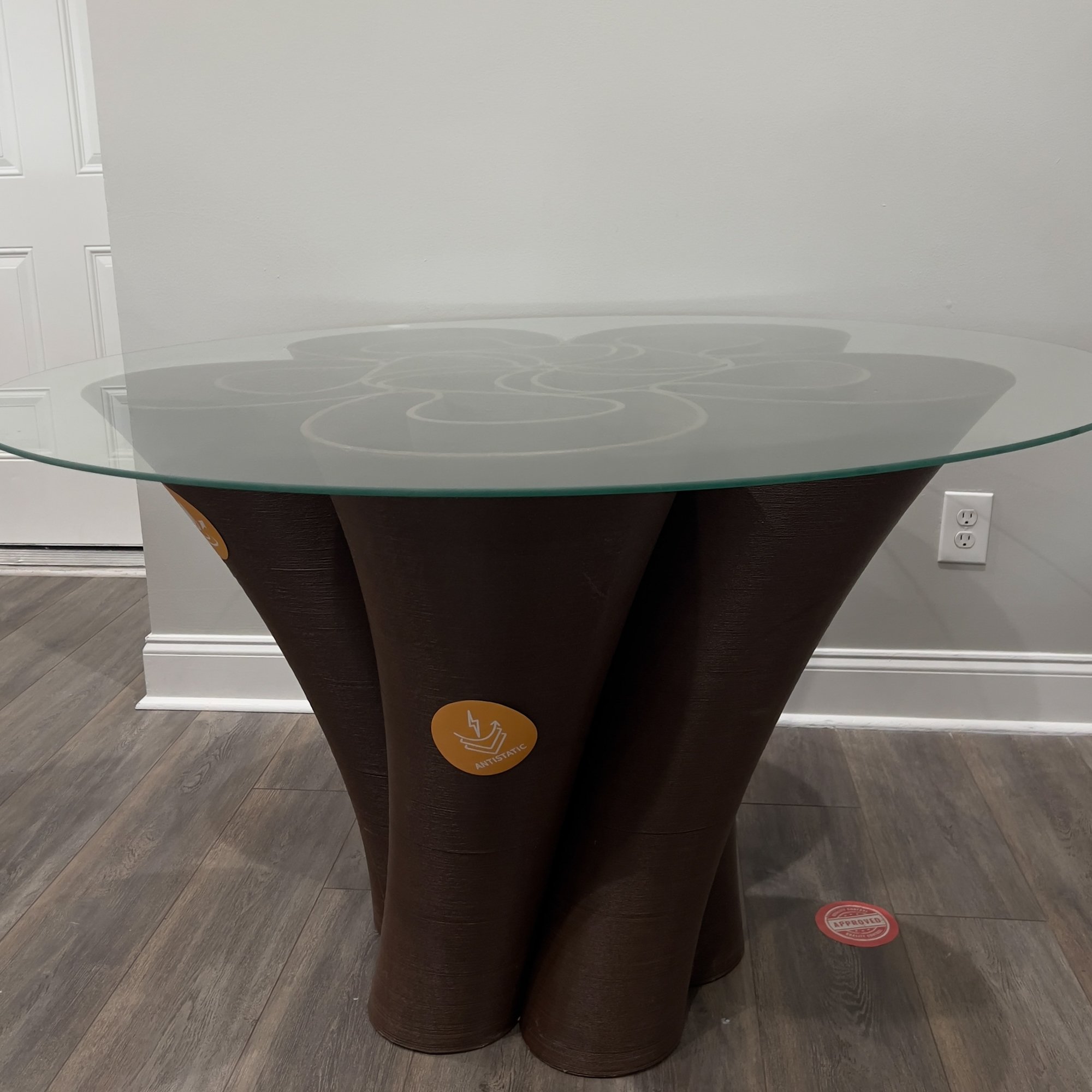 3D Flower Coffee table-Glass Surface